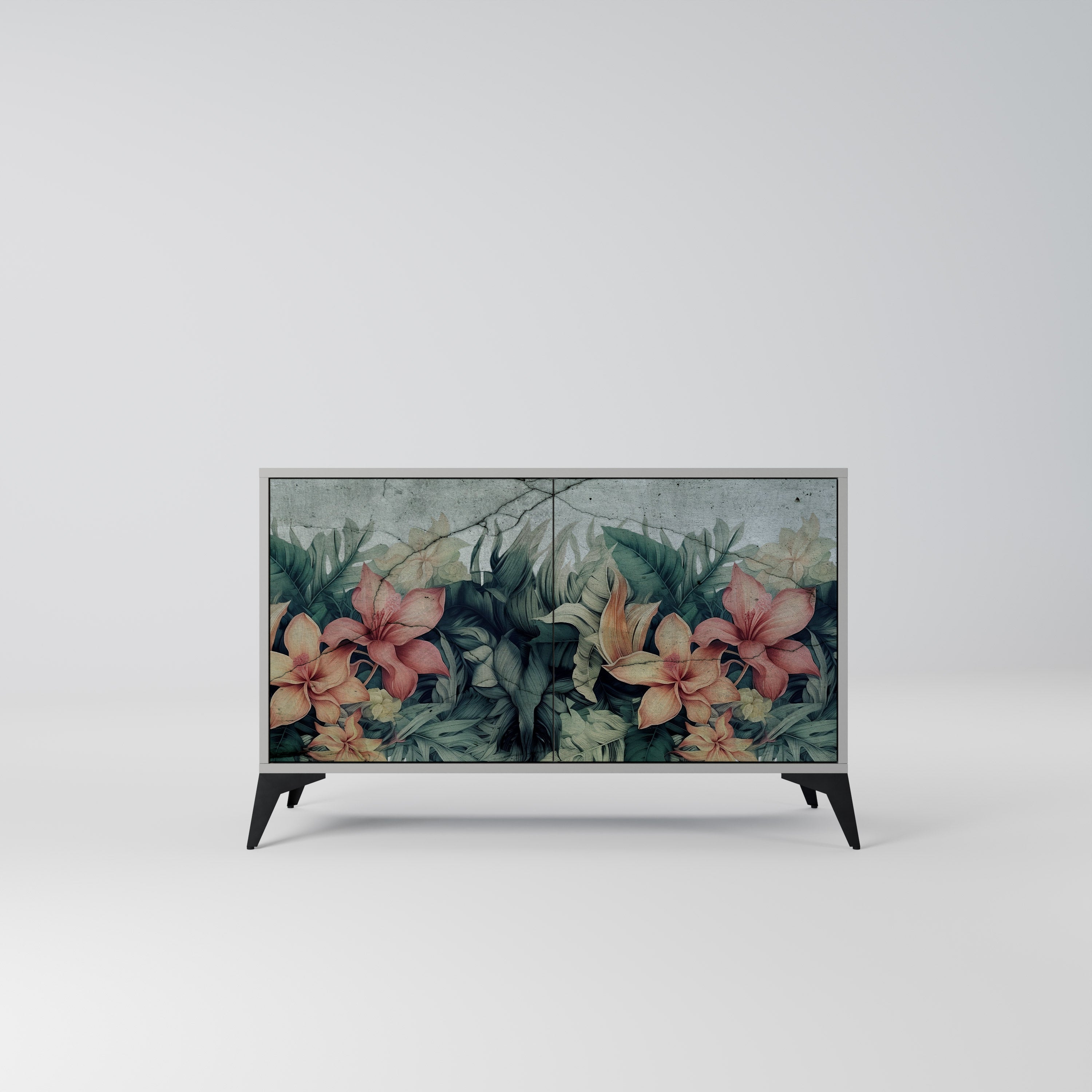 HEAVENLY BLOOM Sideboard mit 2 Türen in Grau