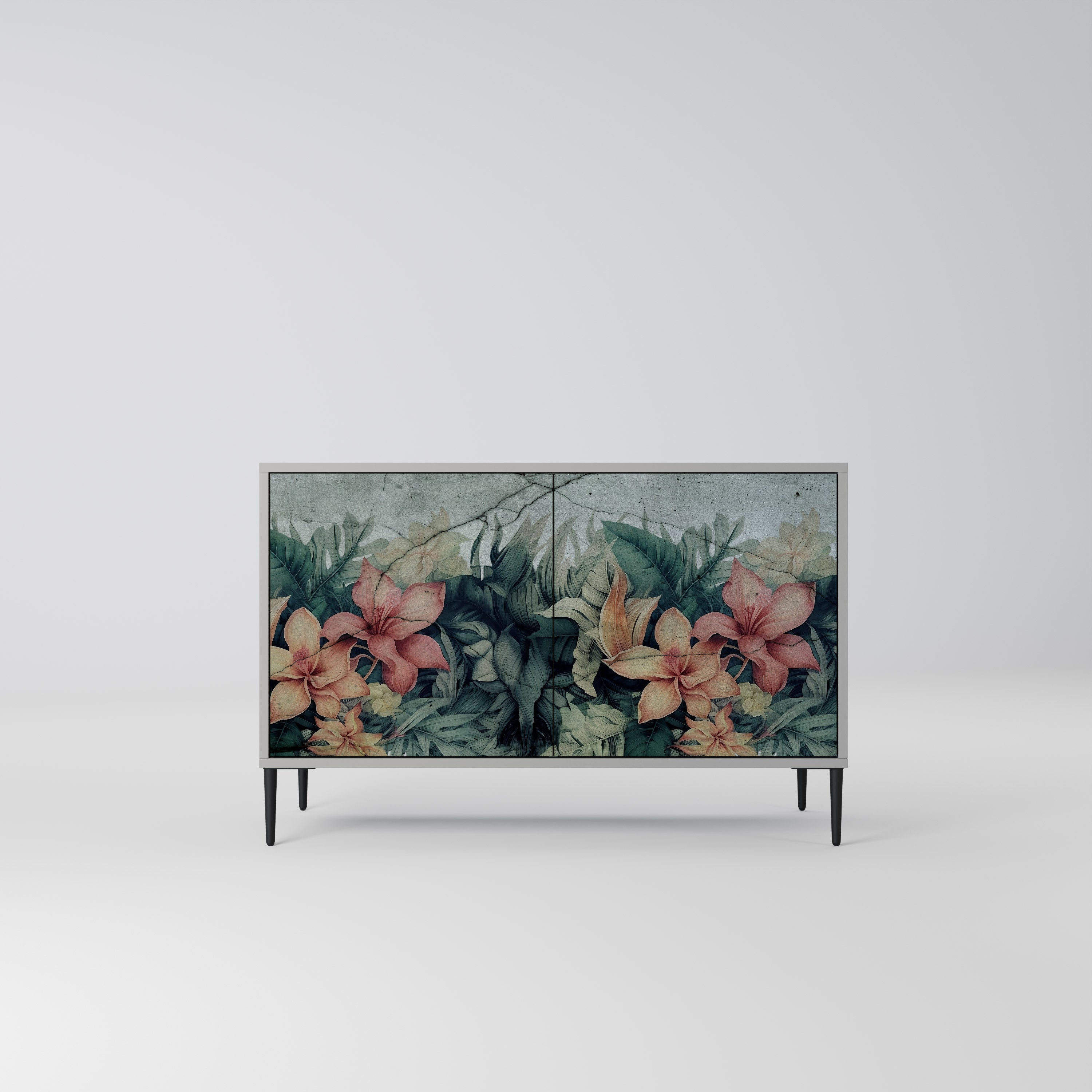 HEAVENLY BLOOM Sideboard mit 2 Türen in Grau