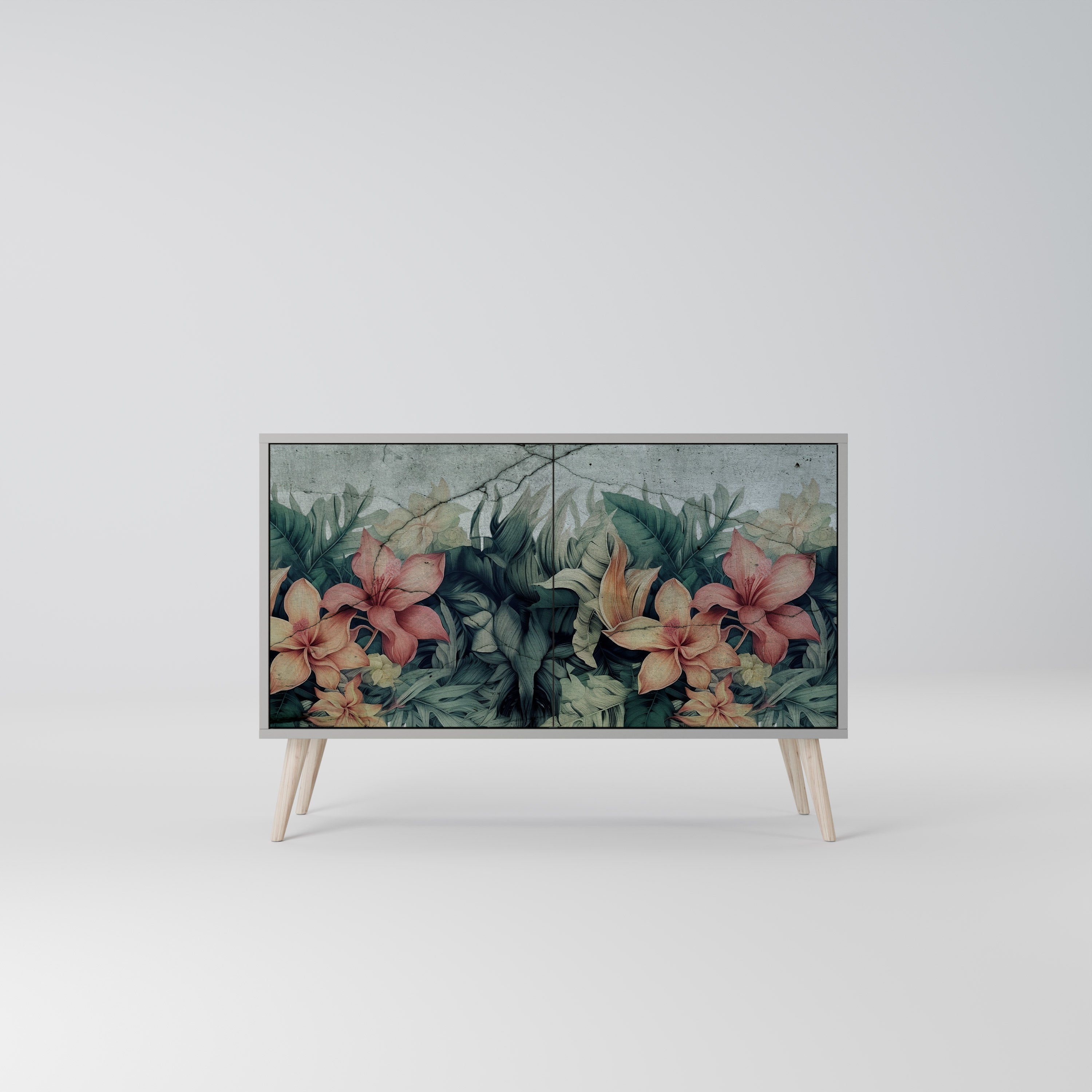 HEAVENLY BLOOM Sideboard mit 2 Türen in Grau