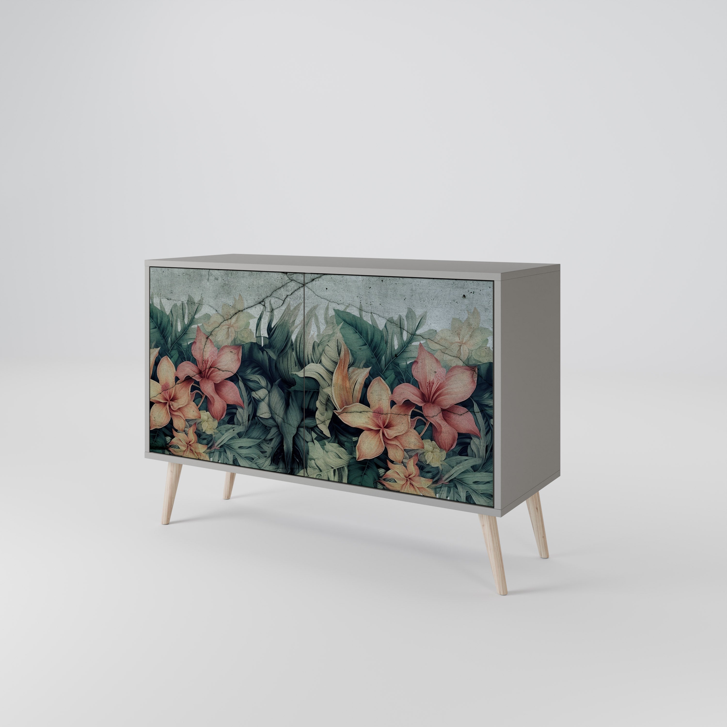HEAVENLY BLOOM Sideboard mit 2 Türen in Grau