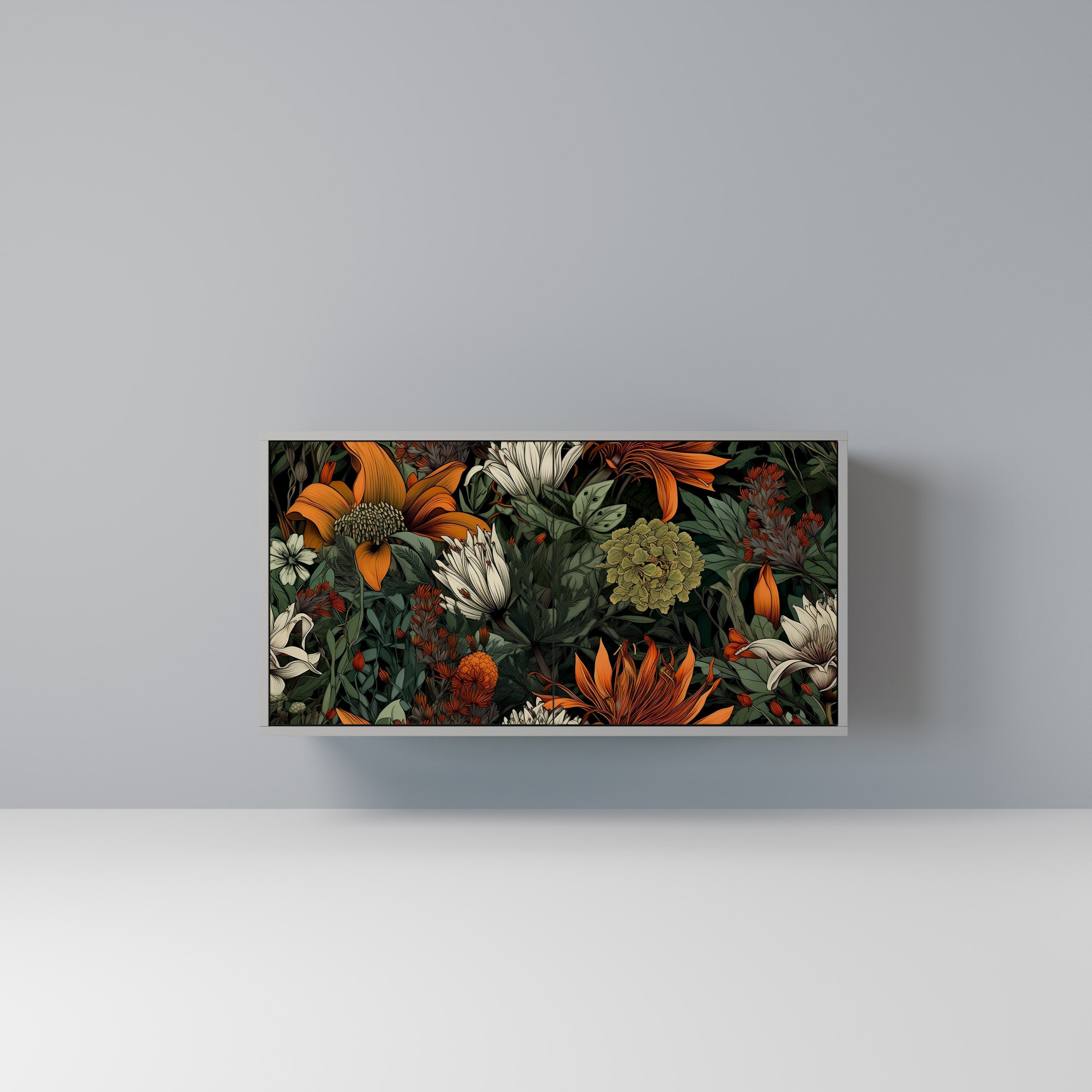 MIDNIGHT SPROUT Sideboard mit 2 Türen in Grau