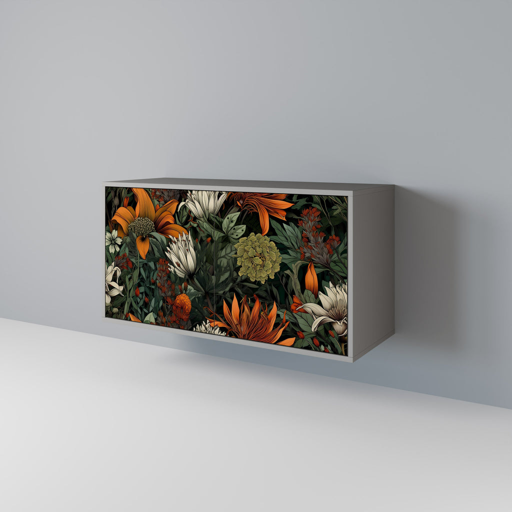 MIDNIGHT SPROUT Sideboard mit 2 Türen in Grau