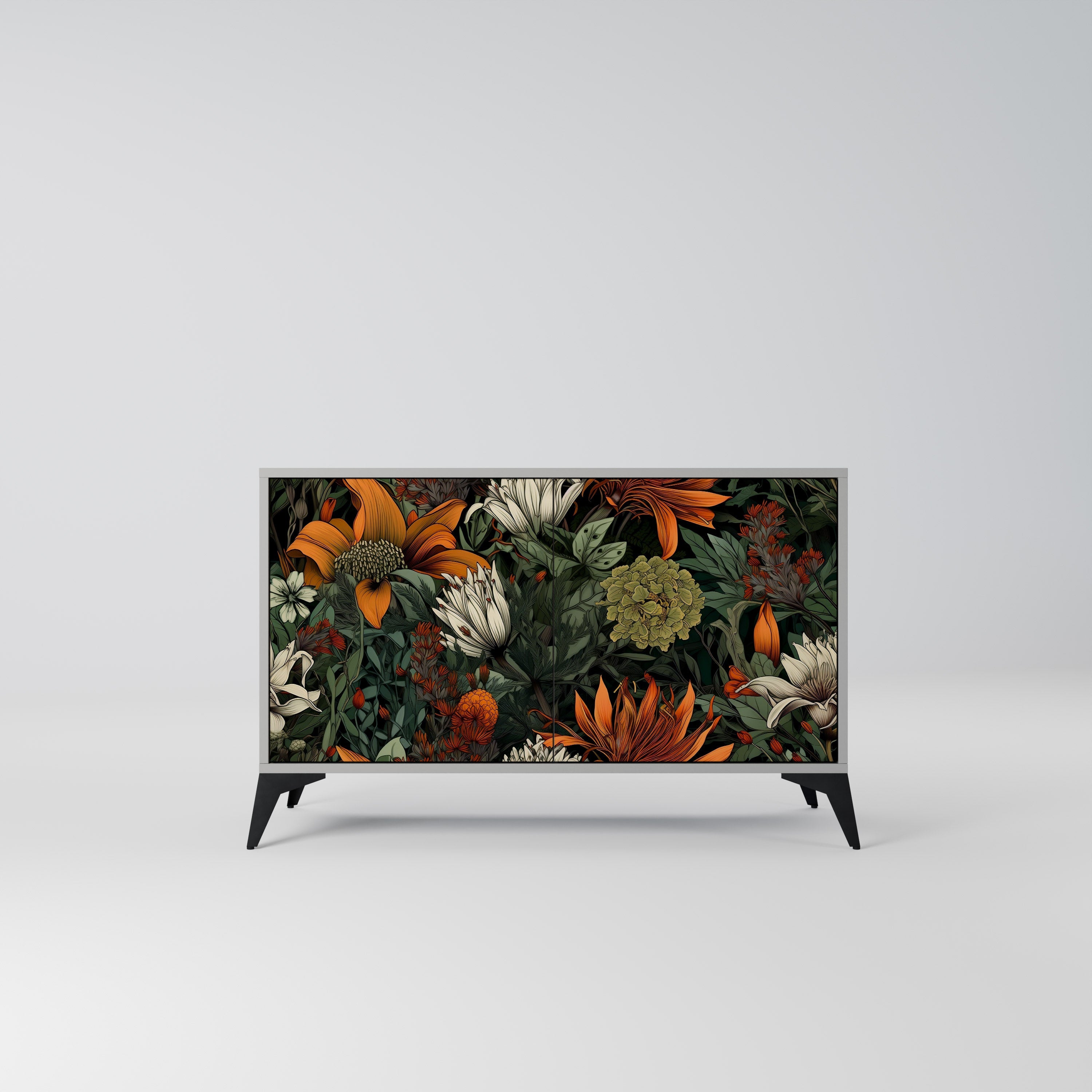 MIDNIGHT SPROUT Sideboard mit 2 Türen in Grau