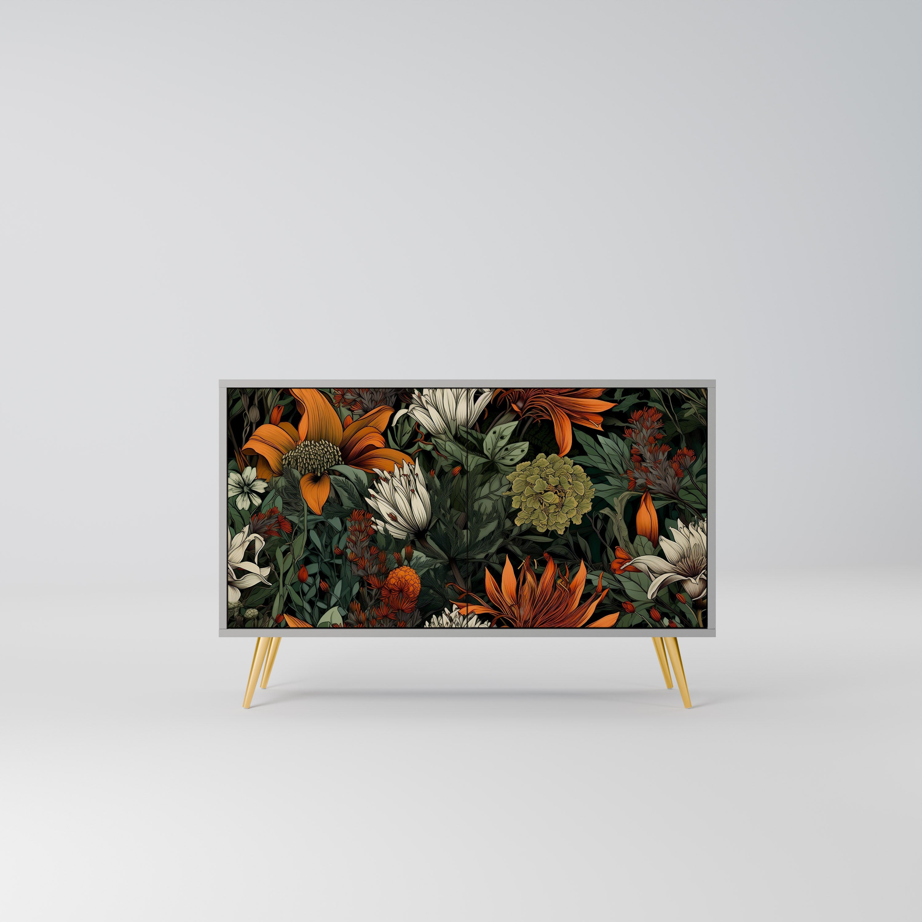 MIDNIGHT SPROUT Sideboard mit 2 Türen in Grau