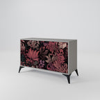 FLORAL WHISPER Sideboard mit 2 Türen in Grau