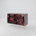 FLORAL WHISPER Sideboard mit 2 Türen in Grau