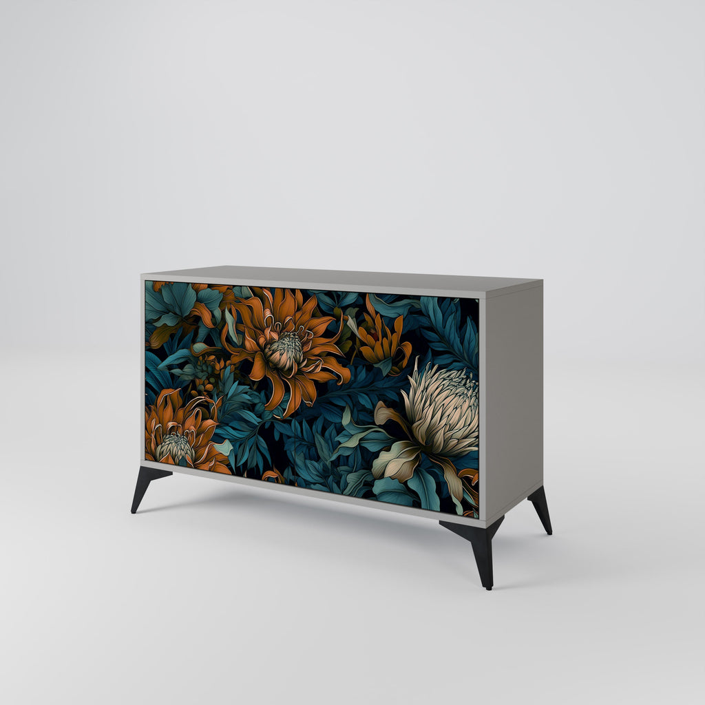 MORNING BLOOM Sideboard mit 2 Türen in Grau