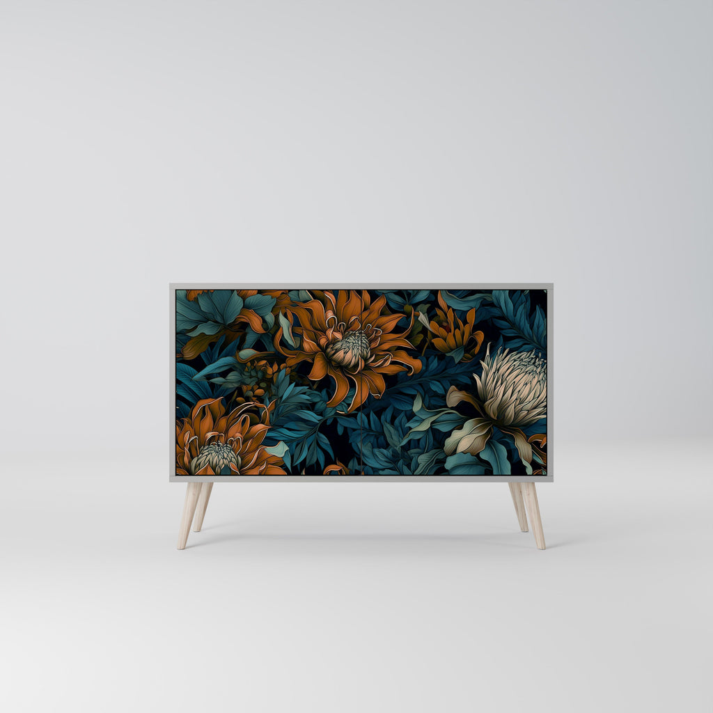 MORNING BLOOM Sideboard mit 2 Türen in Grau