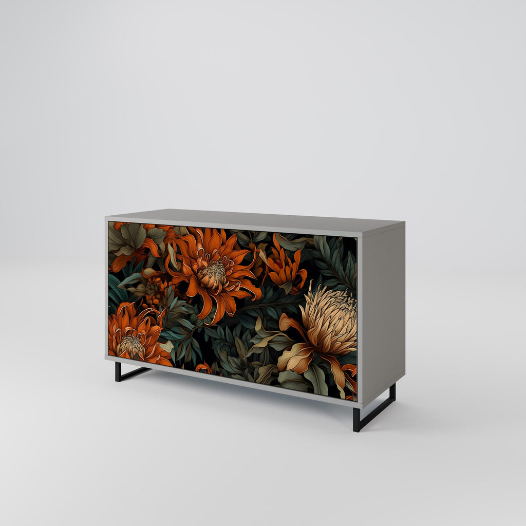 DAWN BLOOM Sideboard mit 2 Türen in Grau