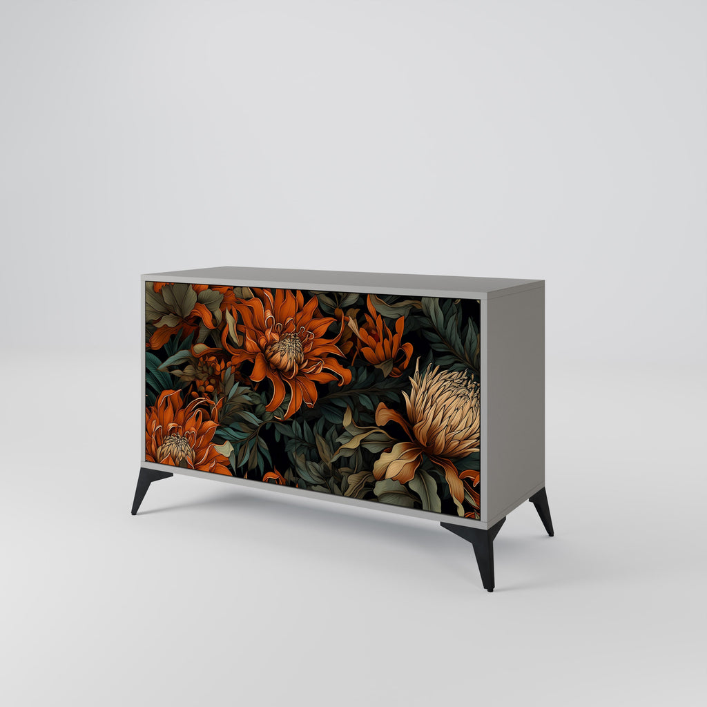 DAWN BLOOM Sideboard mit 2 Türen in Grau