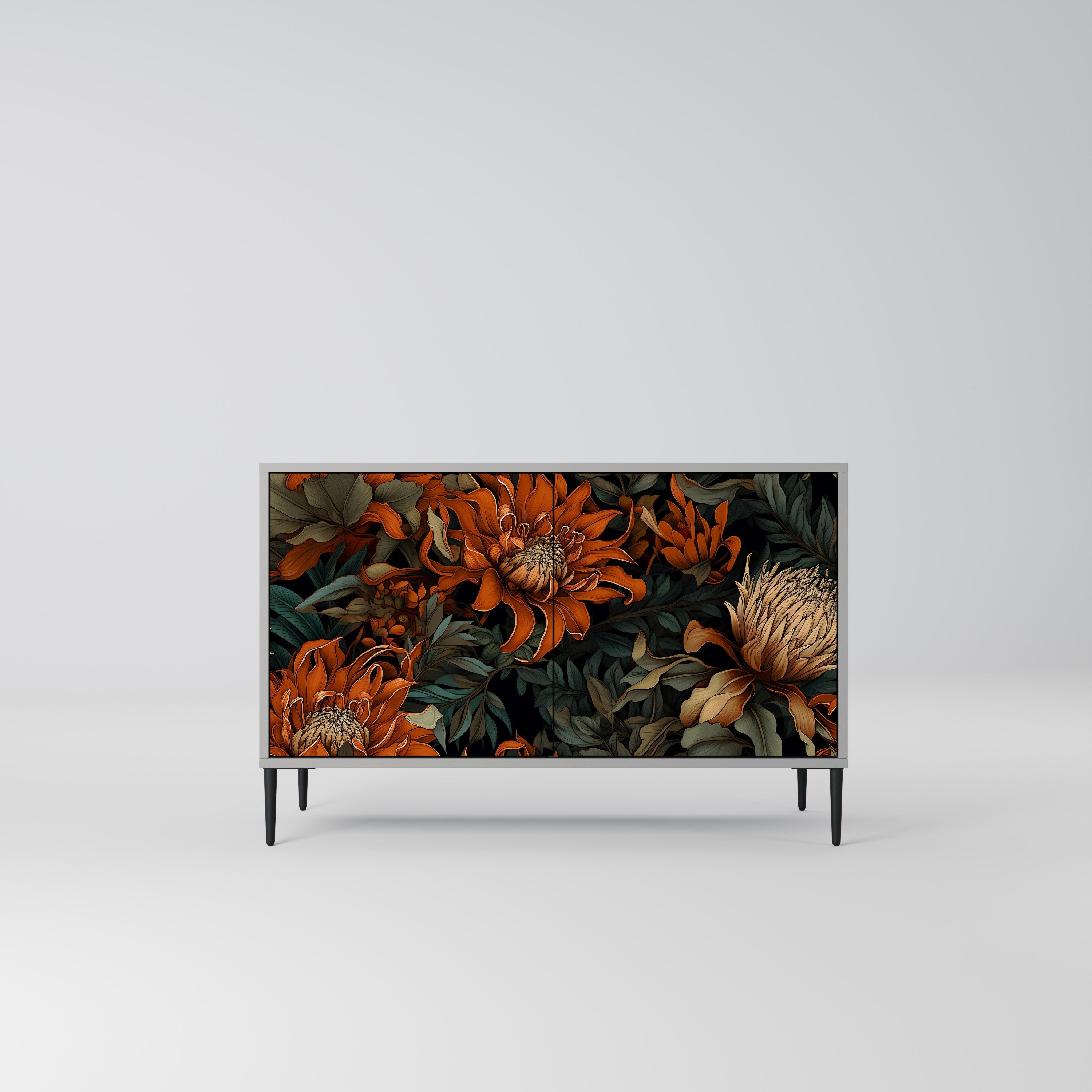 DAWN BLOOM Sideboard mit 2 Türen in Grau