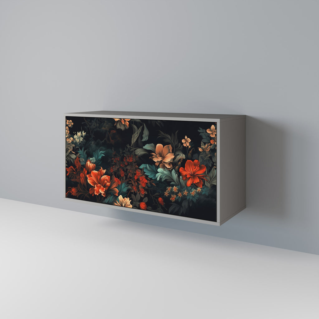 IMAGINARY BLOSSOM Sideboard mit 2 Türen in Grau