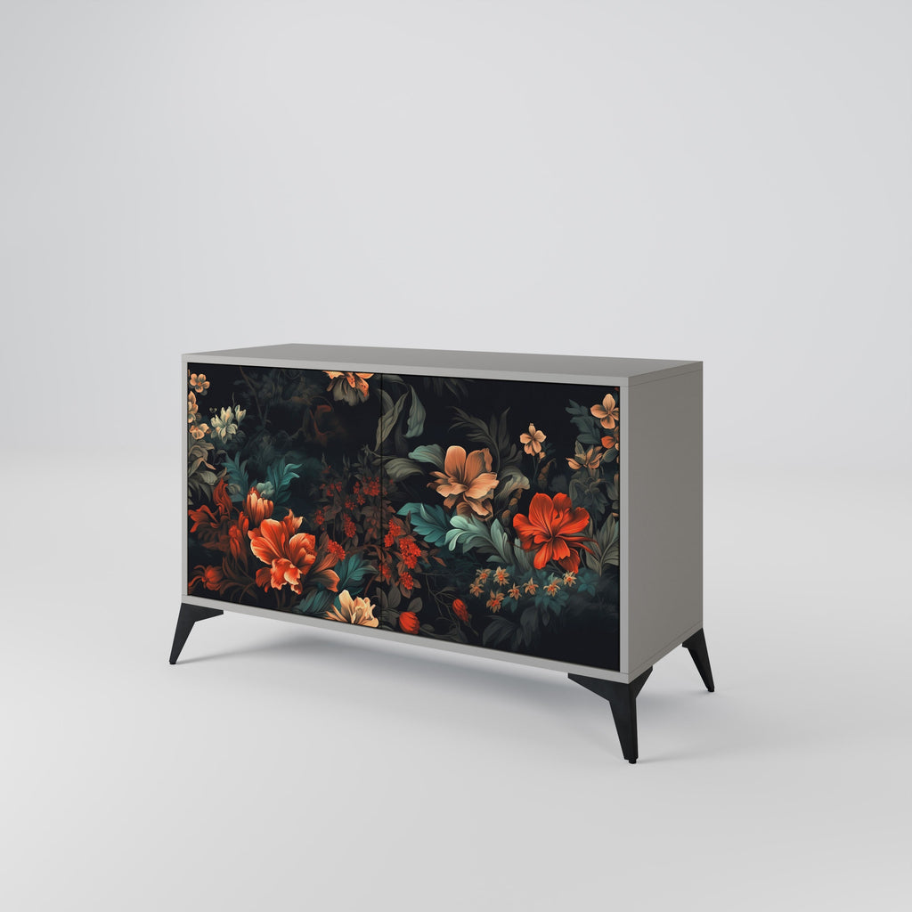 IMAGINARY BLOSSOM Sideboard mit 2 Türen in Grau