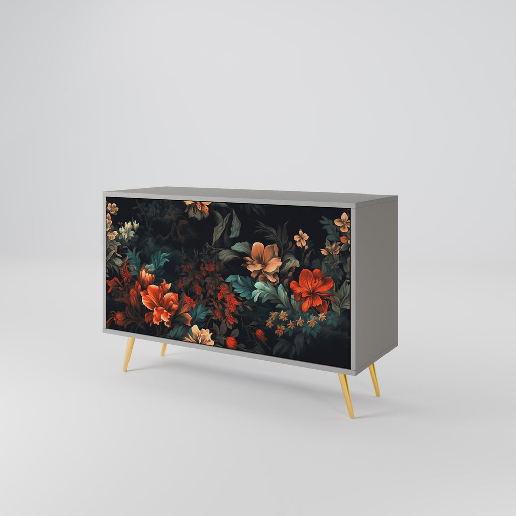 IMAGINARY BLOSSOM Sideboard mit 2 Türen in Grau