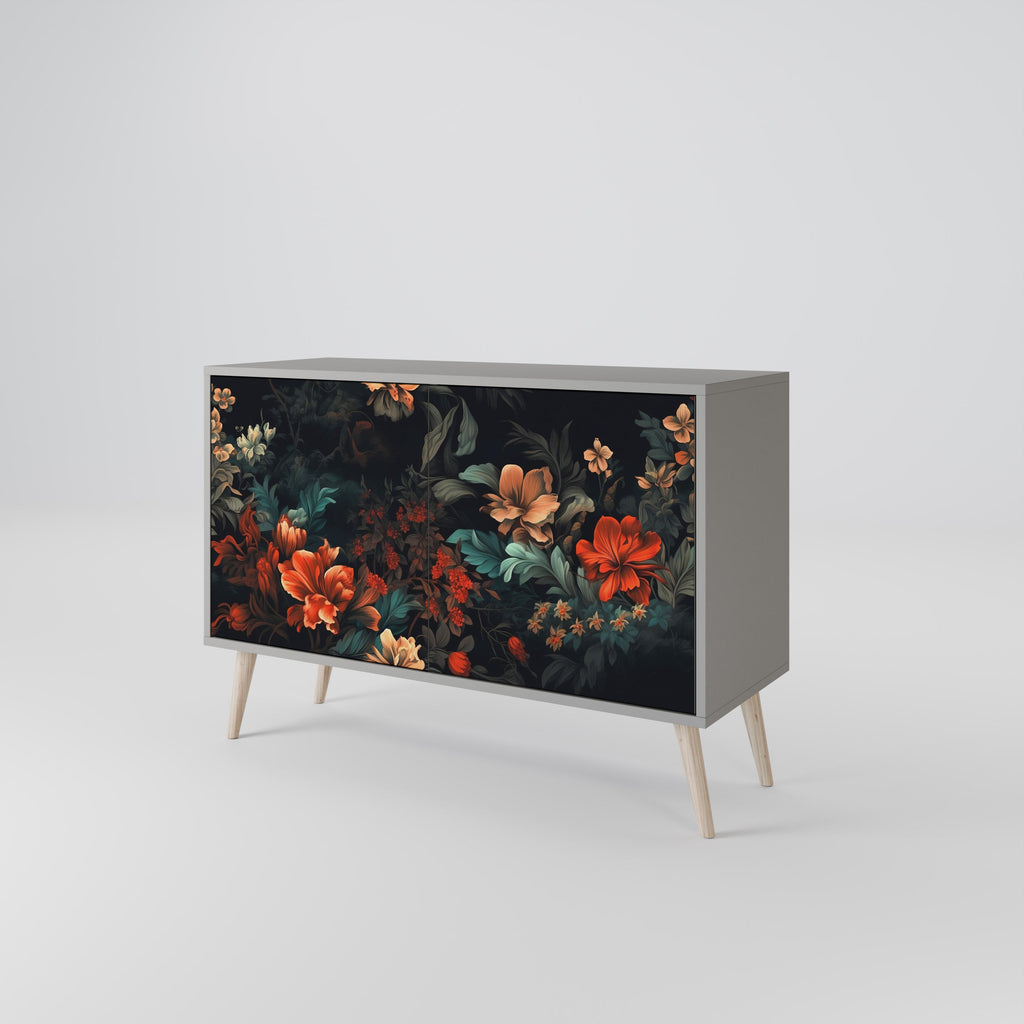 IMAGINARY BLOSSOM Sideboard mit 2 Türen in Grau