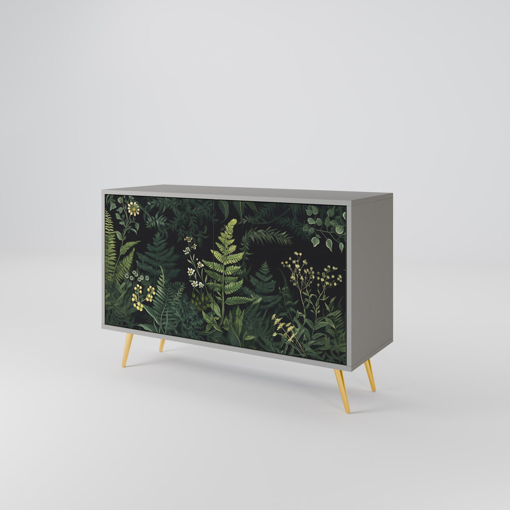 FERN FLOWERS Sideboard mit 2 Türen in Grau