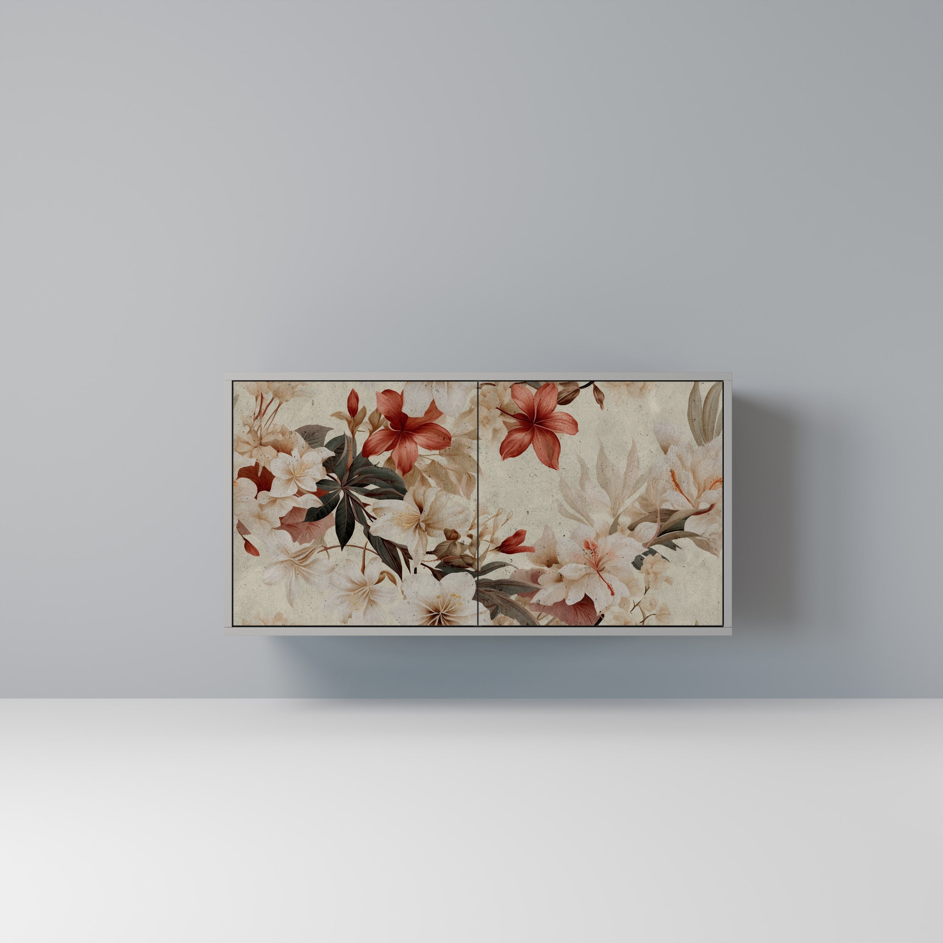 PETAL HARMONY Sideboard mit 2 Türen in Grau