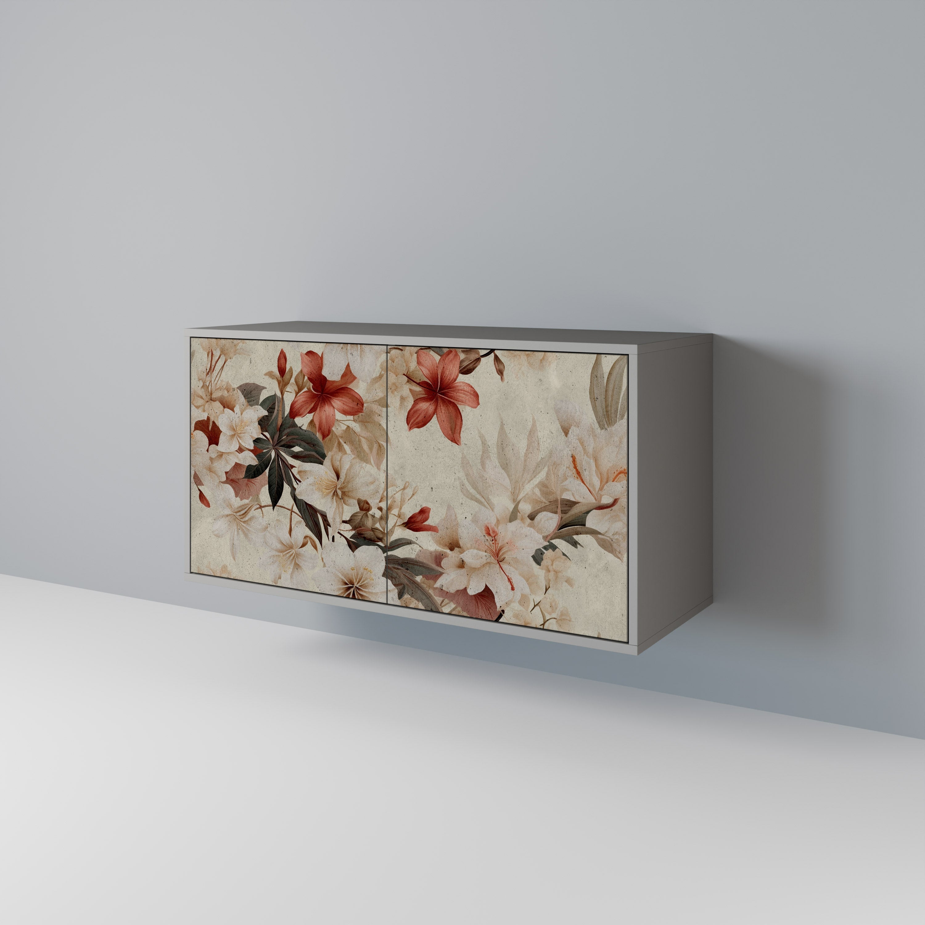 PETAL HARMONY Sideboard mit 2 Türen in Grau