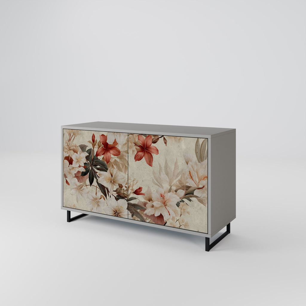 PETAL HARMONY Sideboard mit 2 Türen in Grau