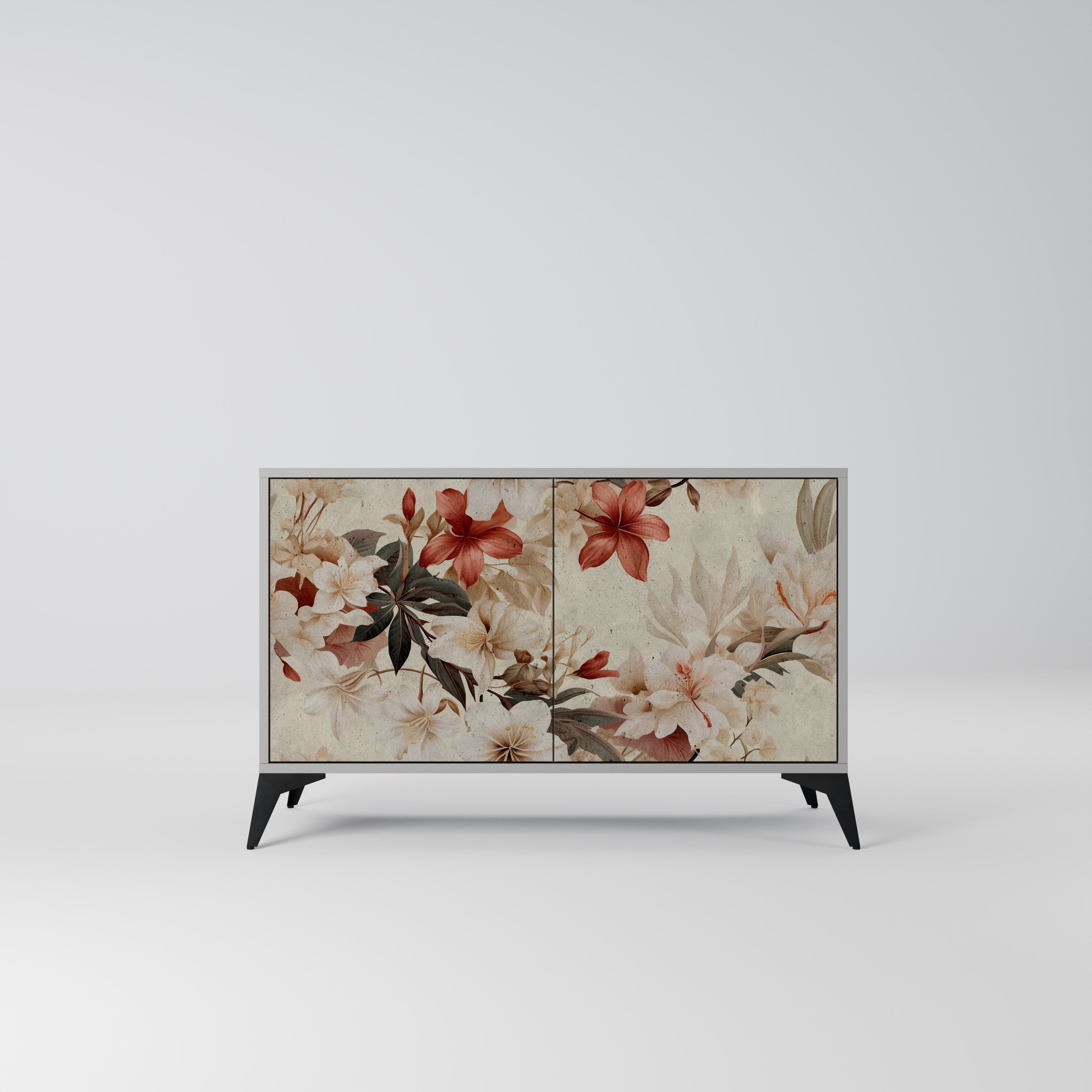 PETAL HARMONY Sideboard mit 2 Türen in Grau