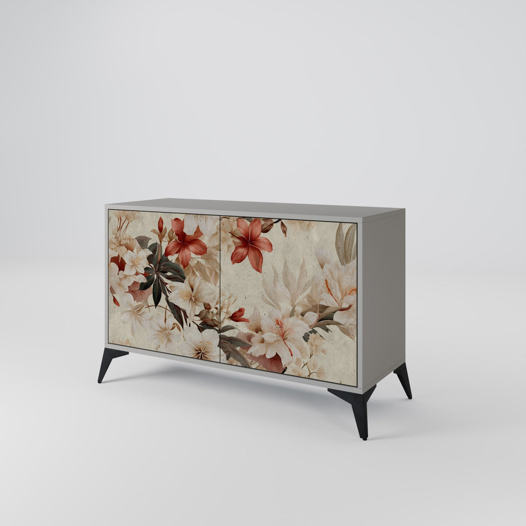 PETAL HARMONY Sideboard mit 2 Türen in Grau