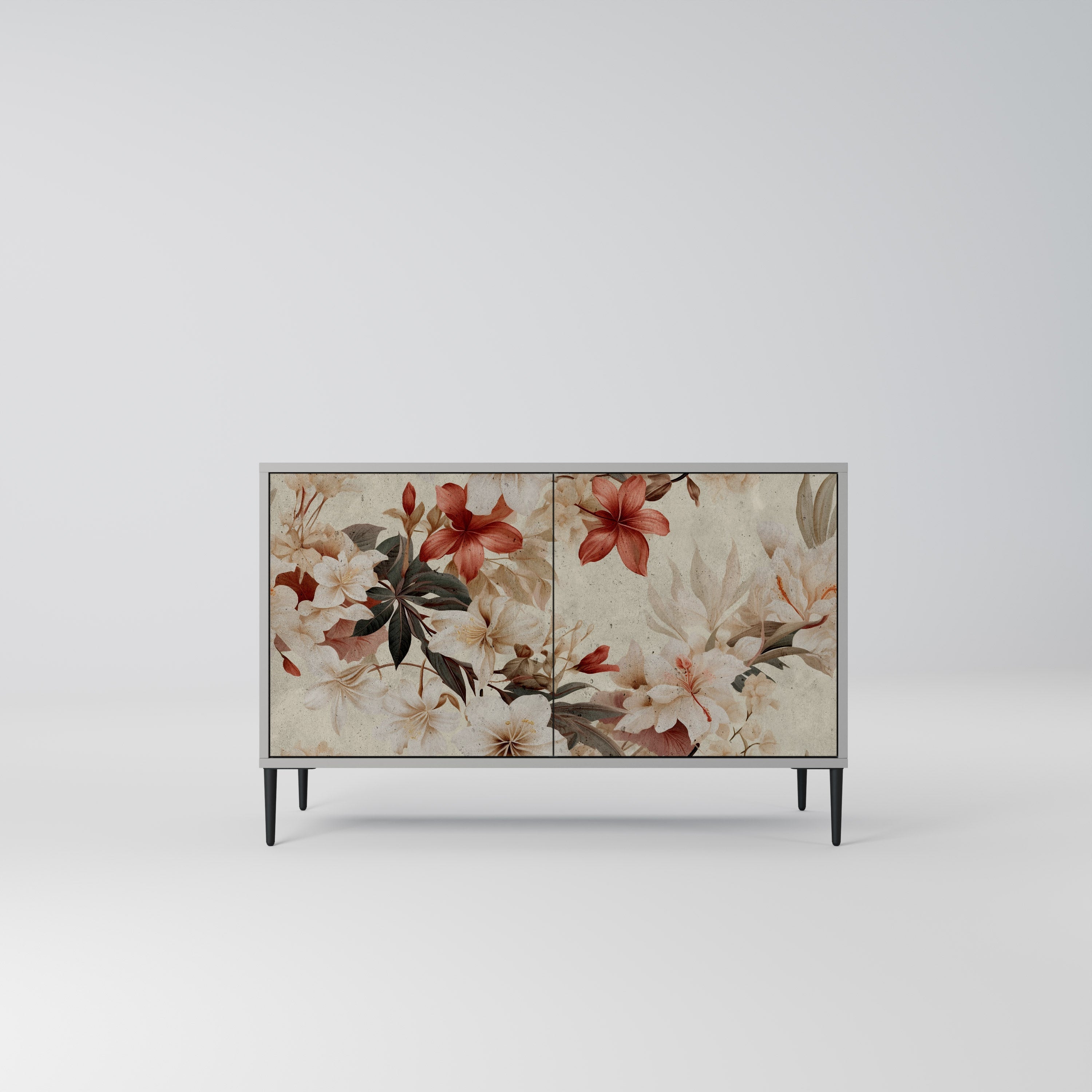 PETAL HARMONY Sideboard mit 2 Türen in Grau