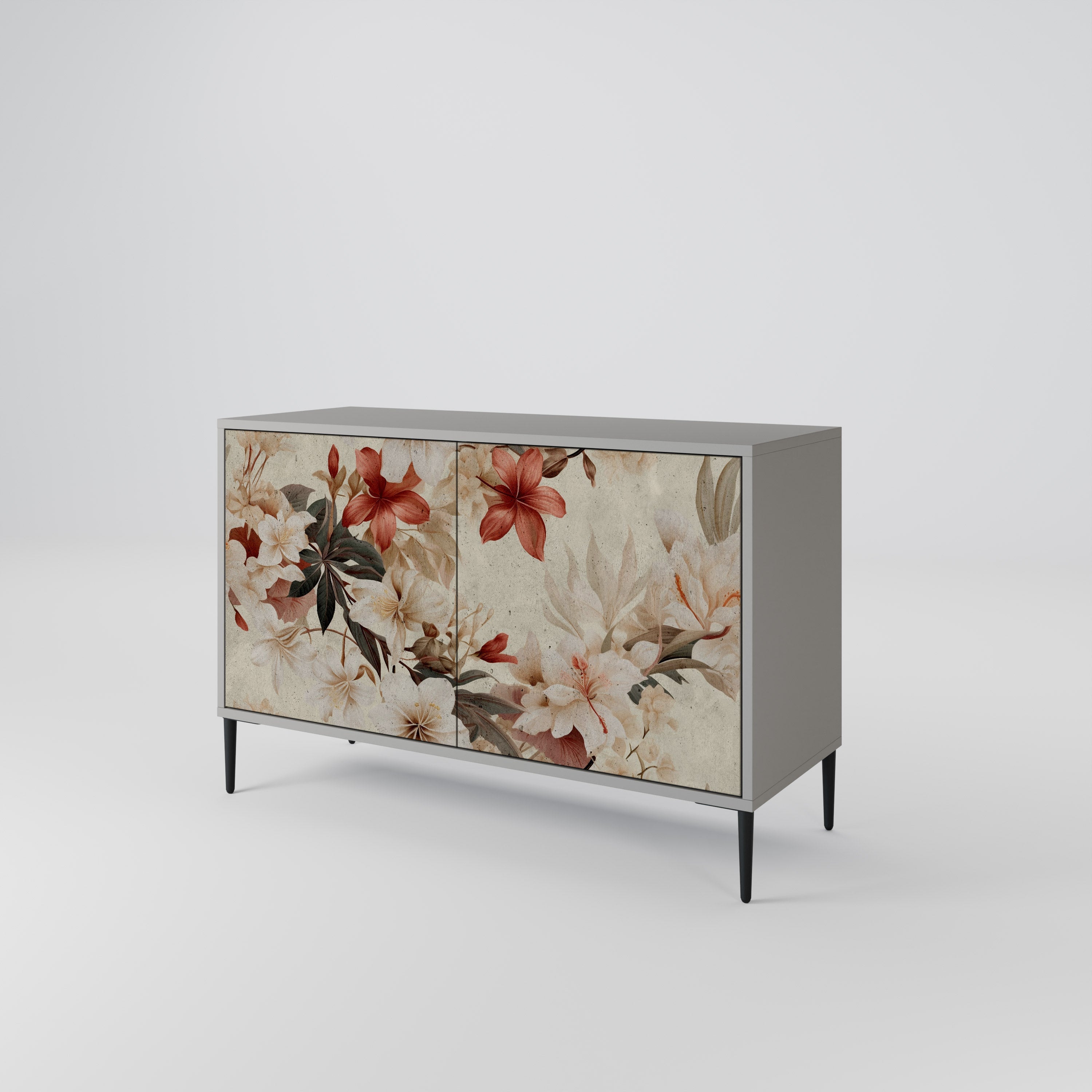 PETAL HARMONY Sideboard mit 2 Türen in Grau