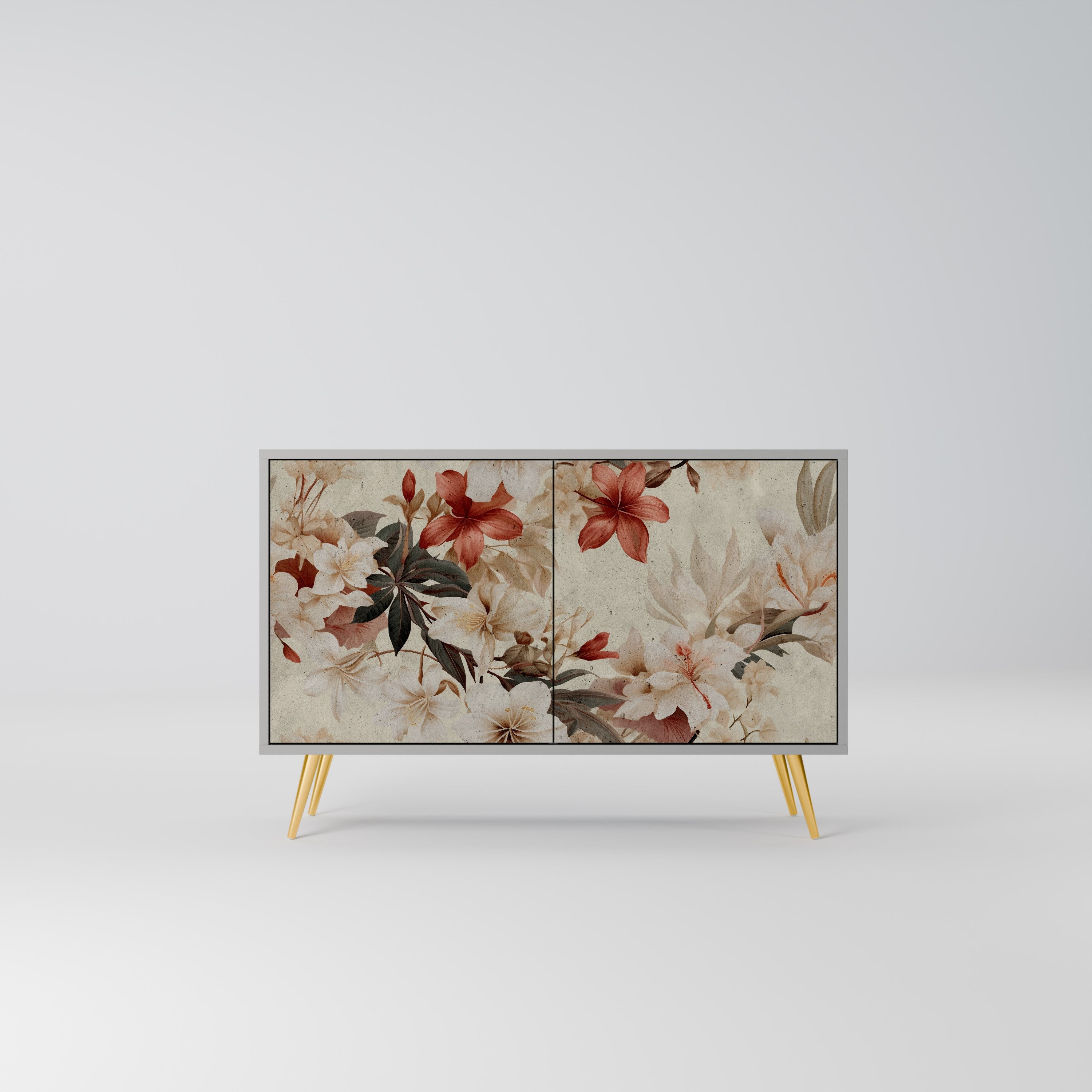 PETAL HARMONY Sideboard mit 2 Türen in Grau