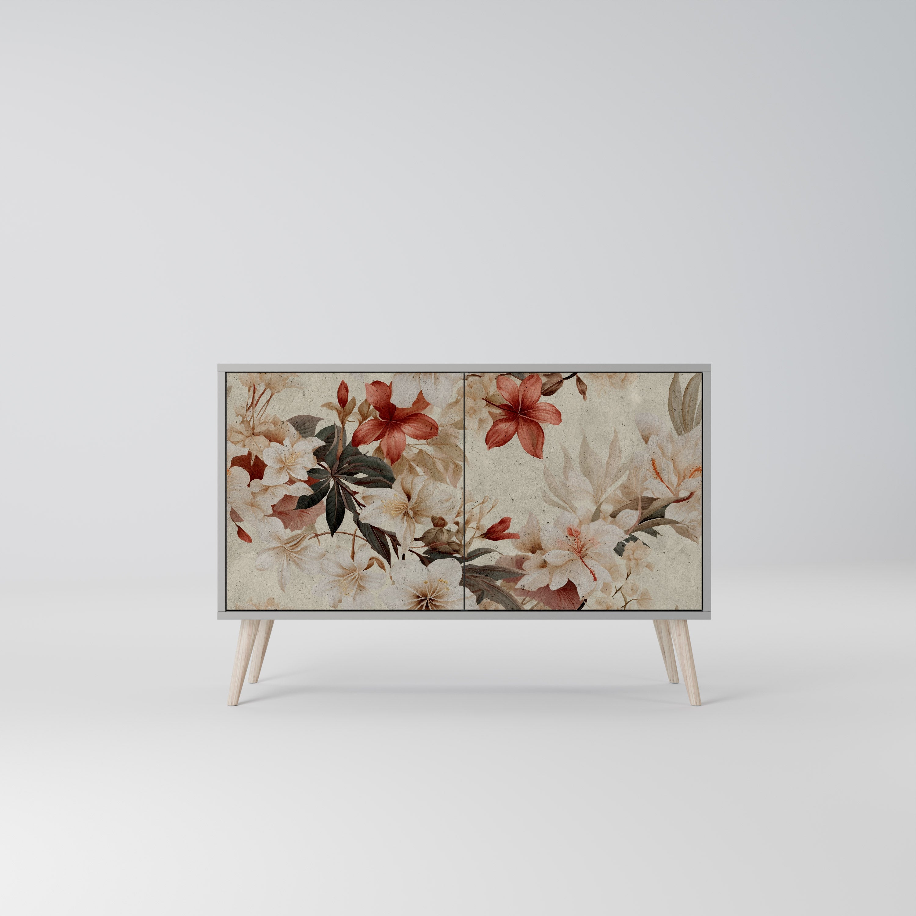 PETAL HARMONY Sideboard mit 2 Türen in Grau