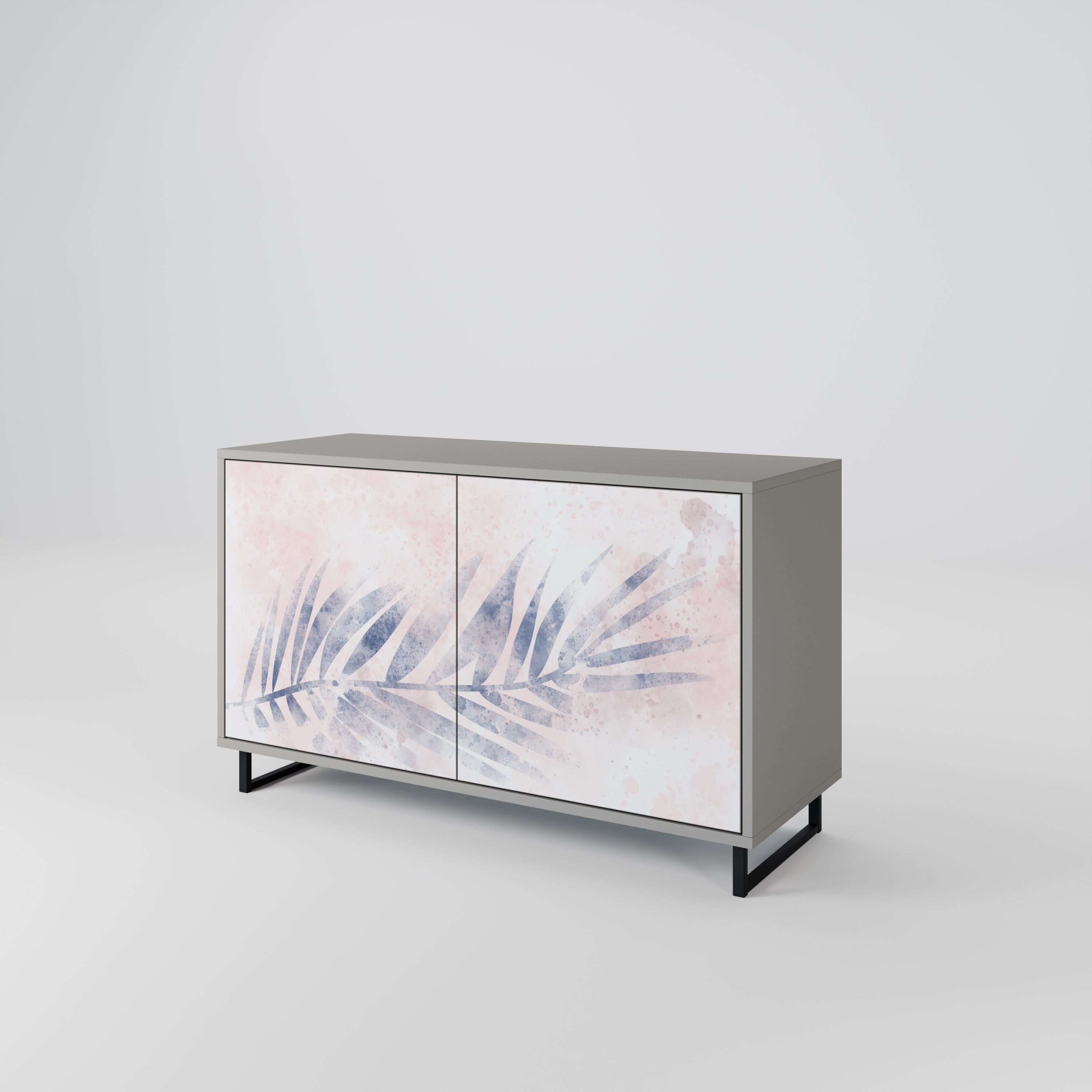 TIMELESS FLOAT Sideboard mit 2 Türen in Grau