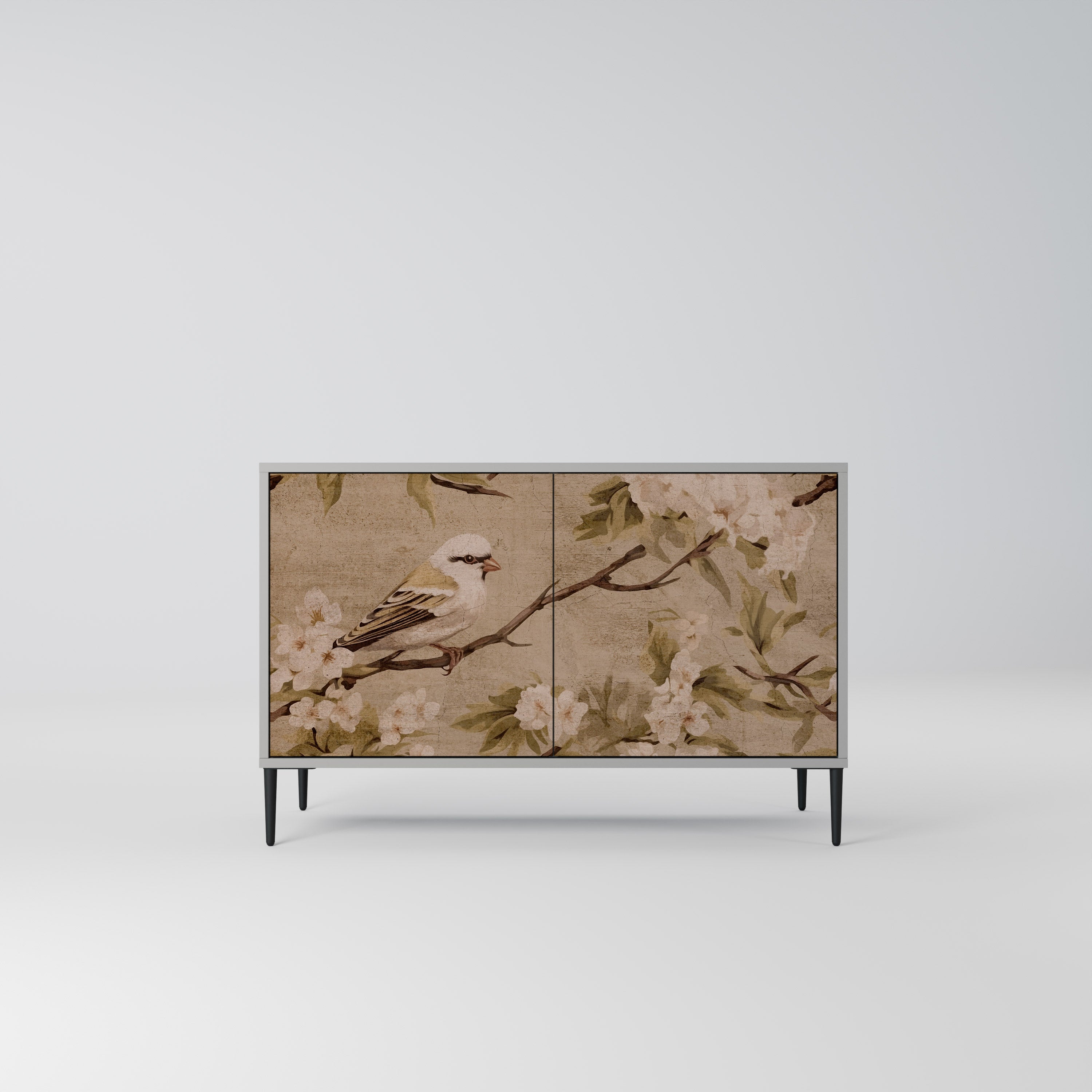 PETAL DISTINGUISH Sideboard mit 2 Türen in Grau