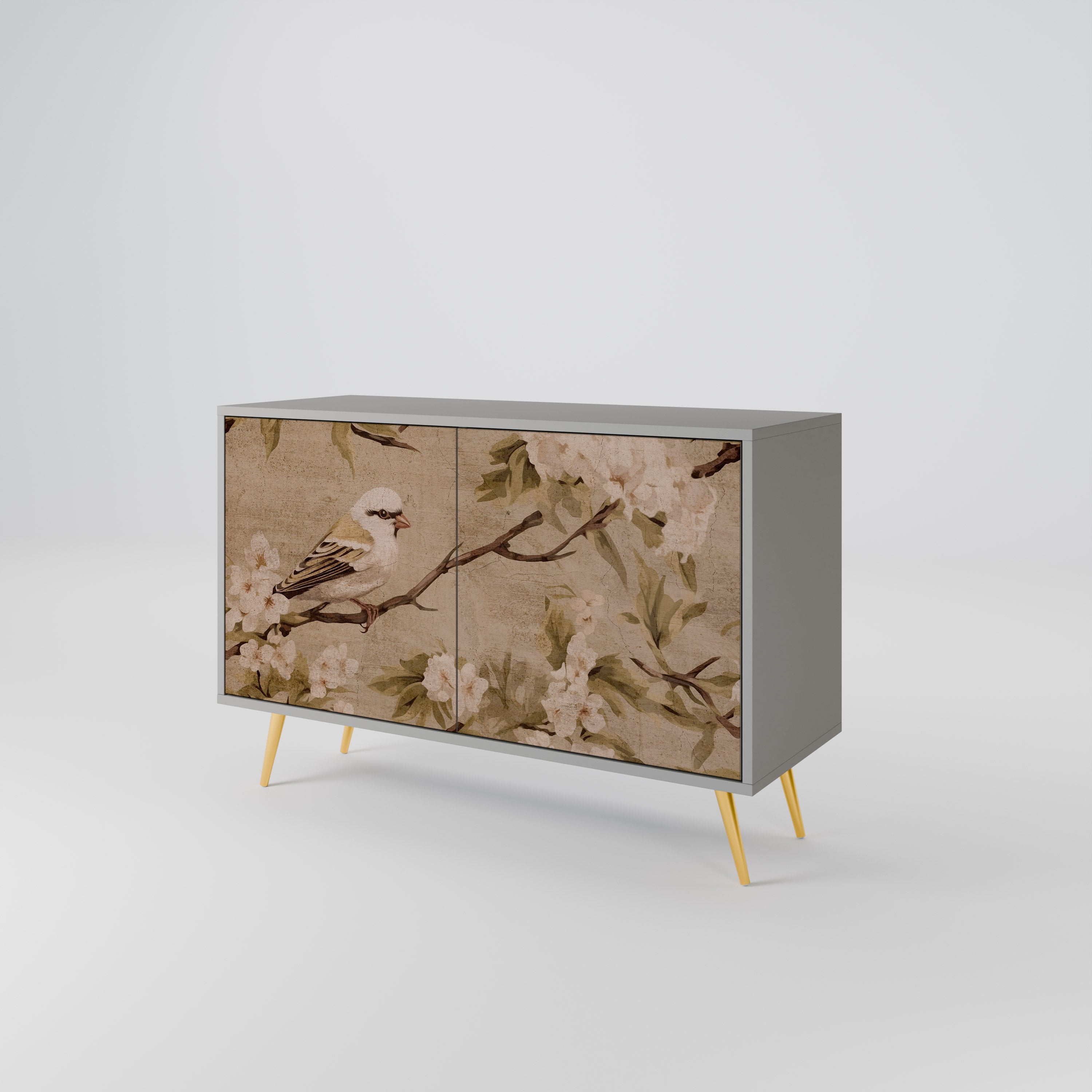 PETAL DISTINGUISH Sideboard mit 2 Türen in Grau