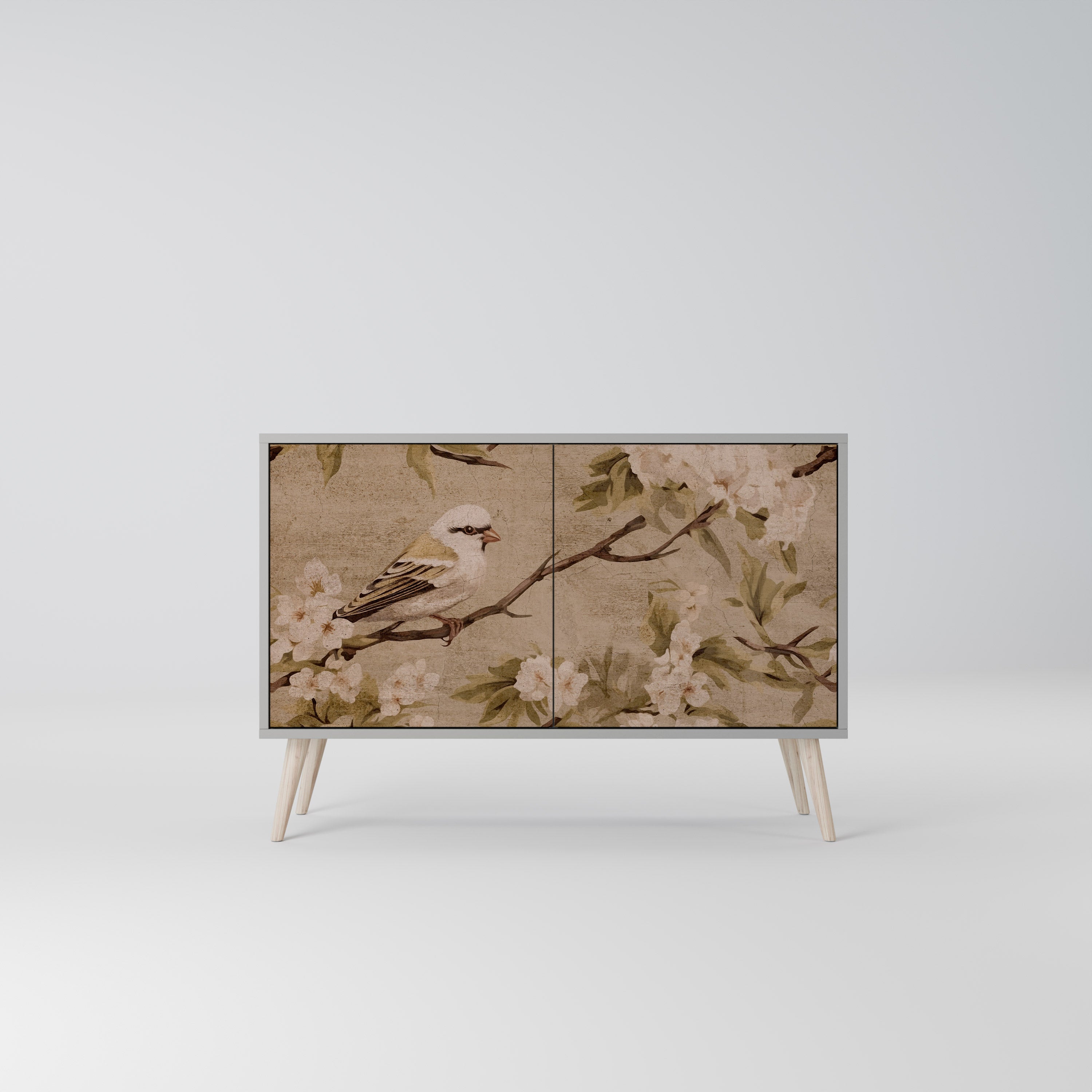 PETAL DISTINGUISH Sideboard mit 2 Türen in Grau