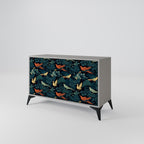 FOWL ORNAMENT Sideboard mit 2 Türen in Grau