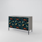 FOWL ORNAMENT Sideboard mit 2 Türen in Grau