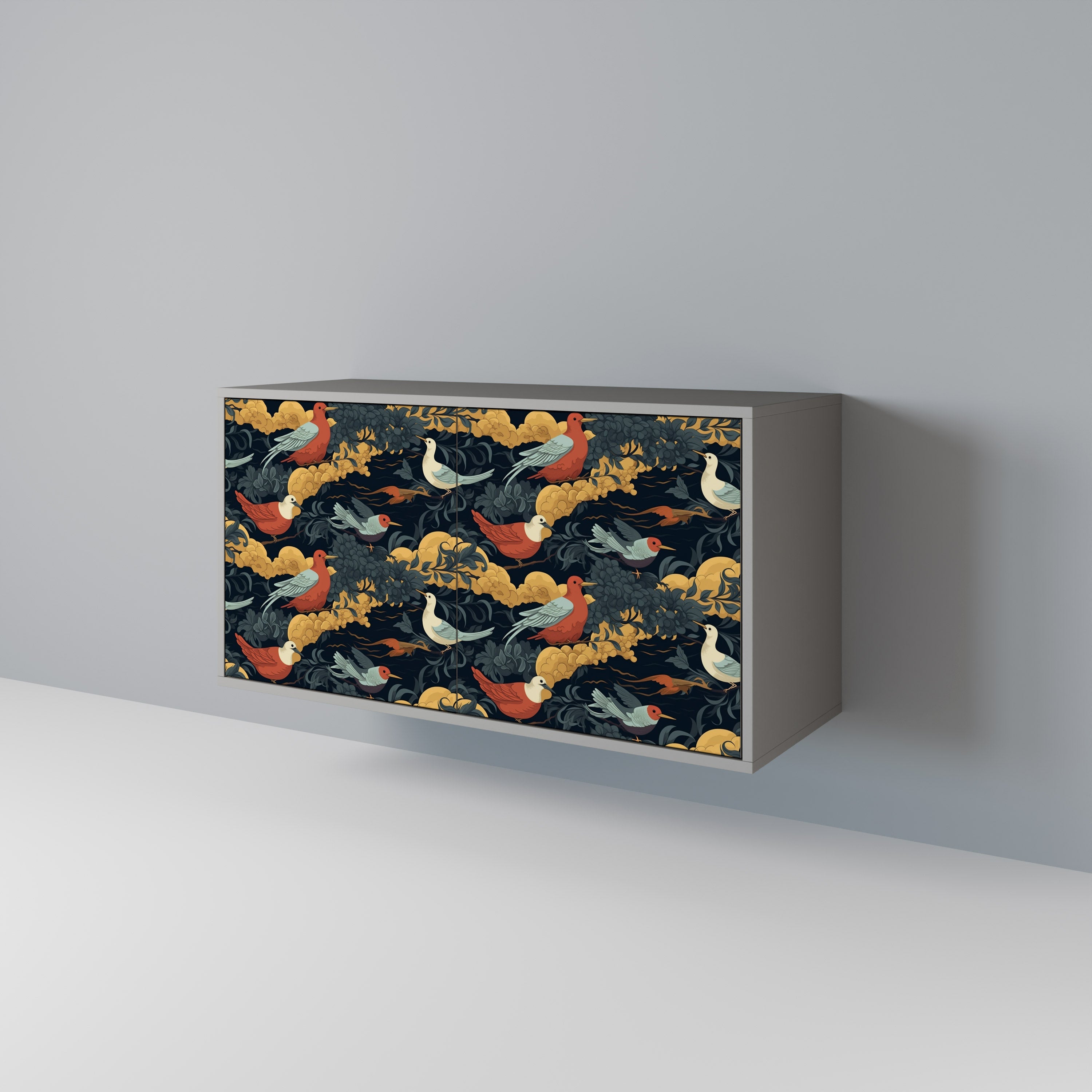 FOWLY DAZE Sideboard mit 2 Türen in Grau