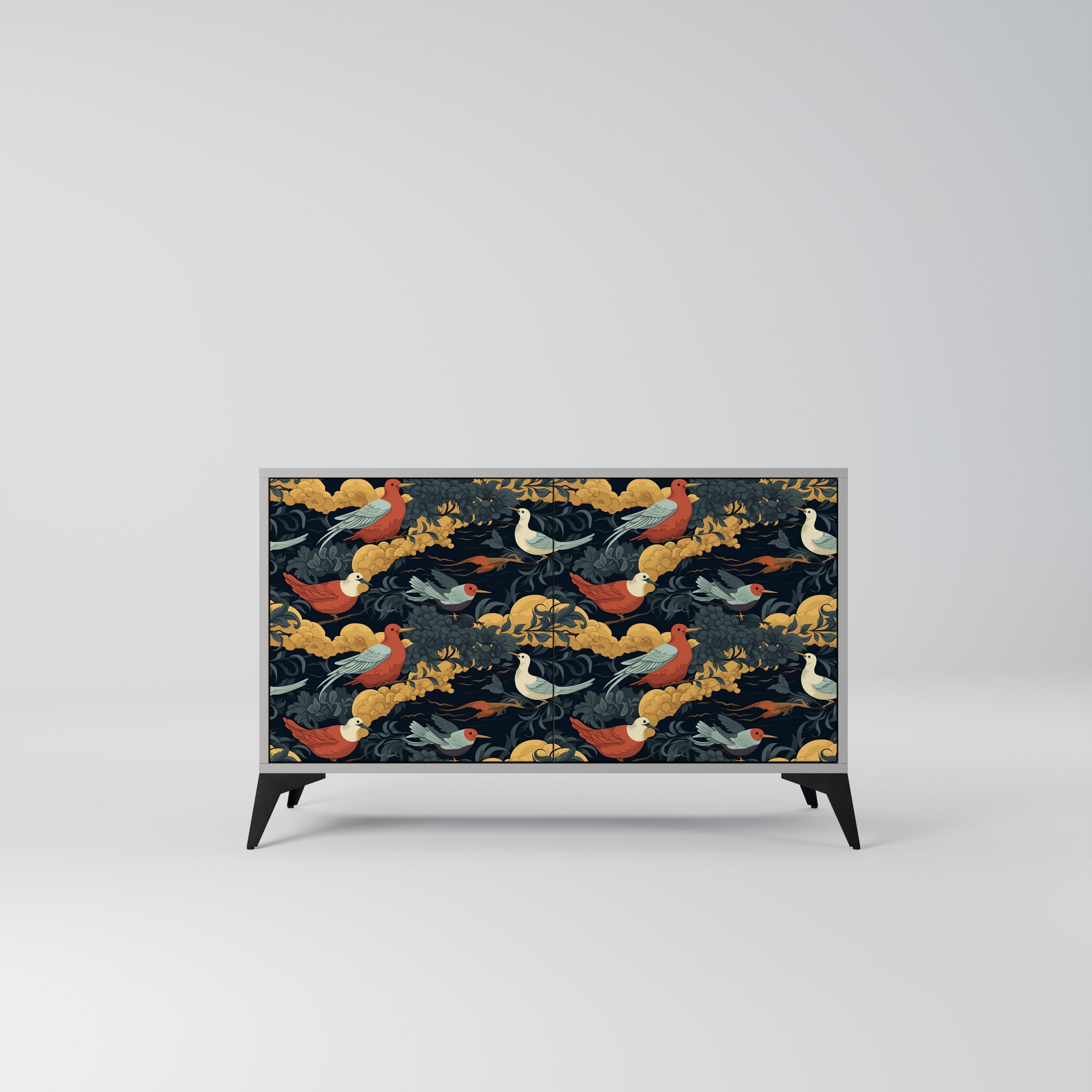 FOWLY DAZE Sideboard mit 2 Türen in Grau