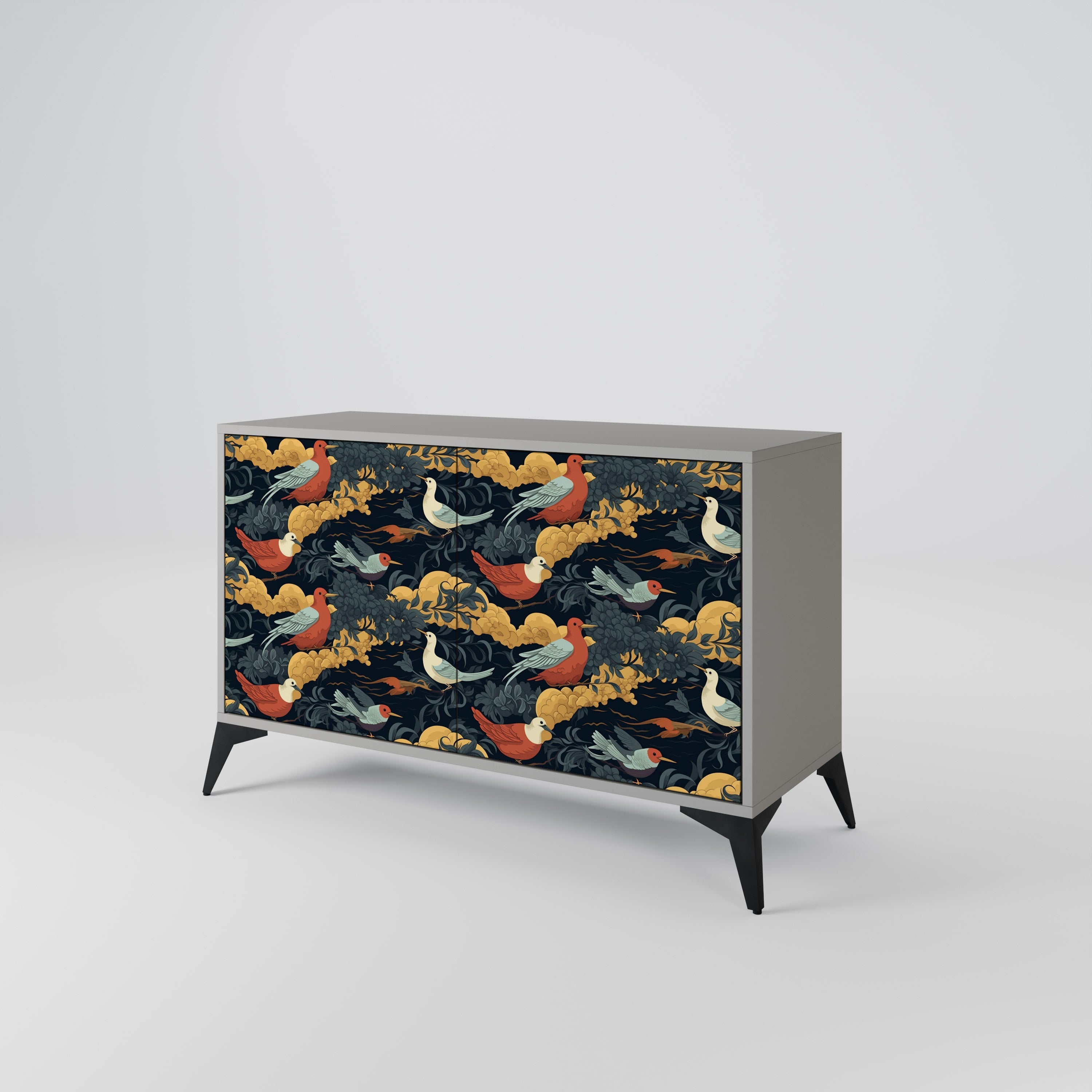 FOWLY DAZE Sideboard mit 2 Türen in Grau