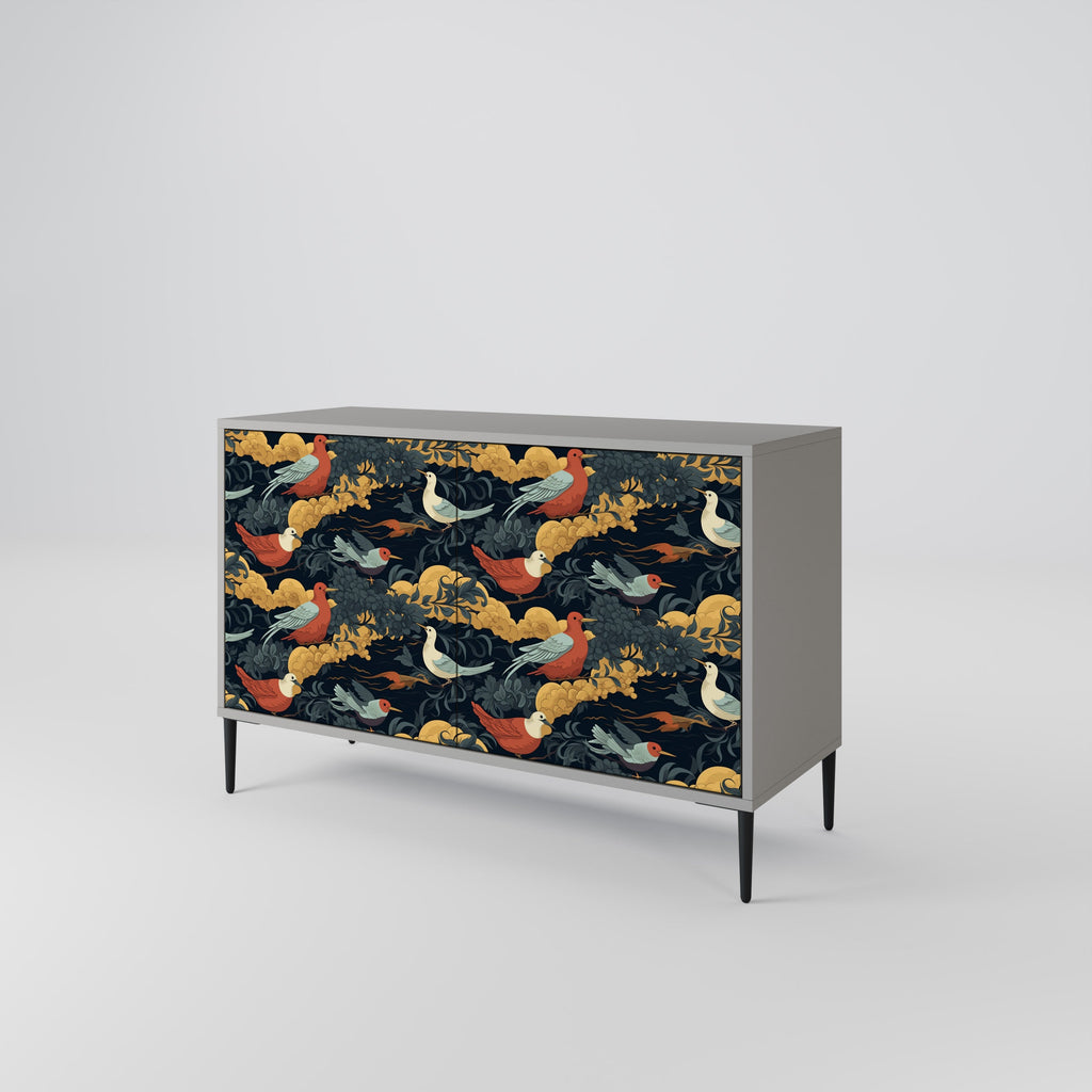 FOWLY DAZE Sideboard mit 2 Türen in Grau
