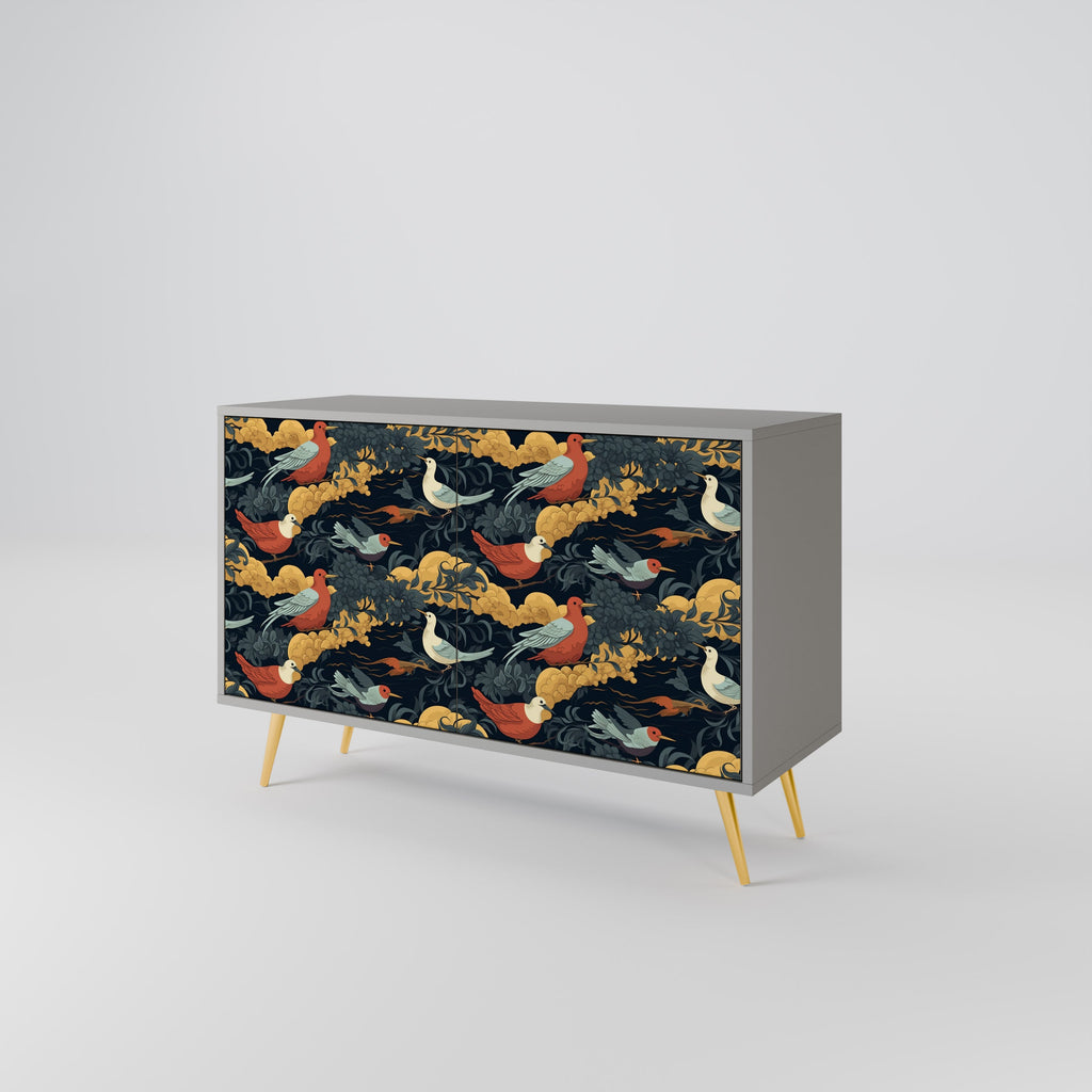 FOWLY DAZE Sideboard mit 2 Türen in Grau