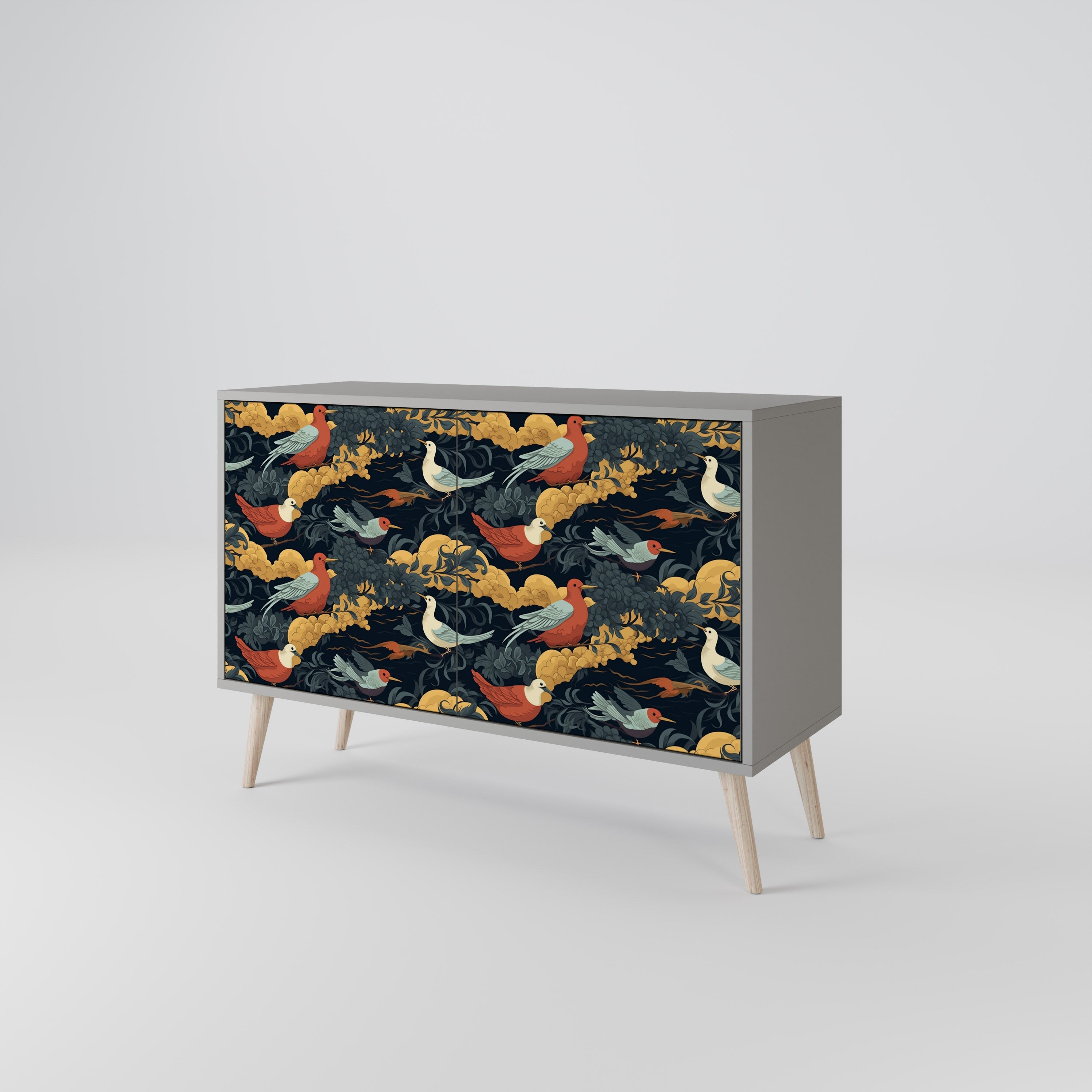 FOWLY DAZE Sideboard mit 2 Türen in Grau
