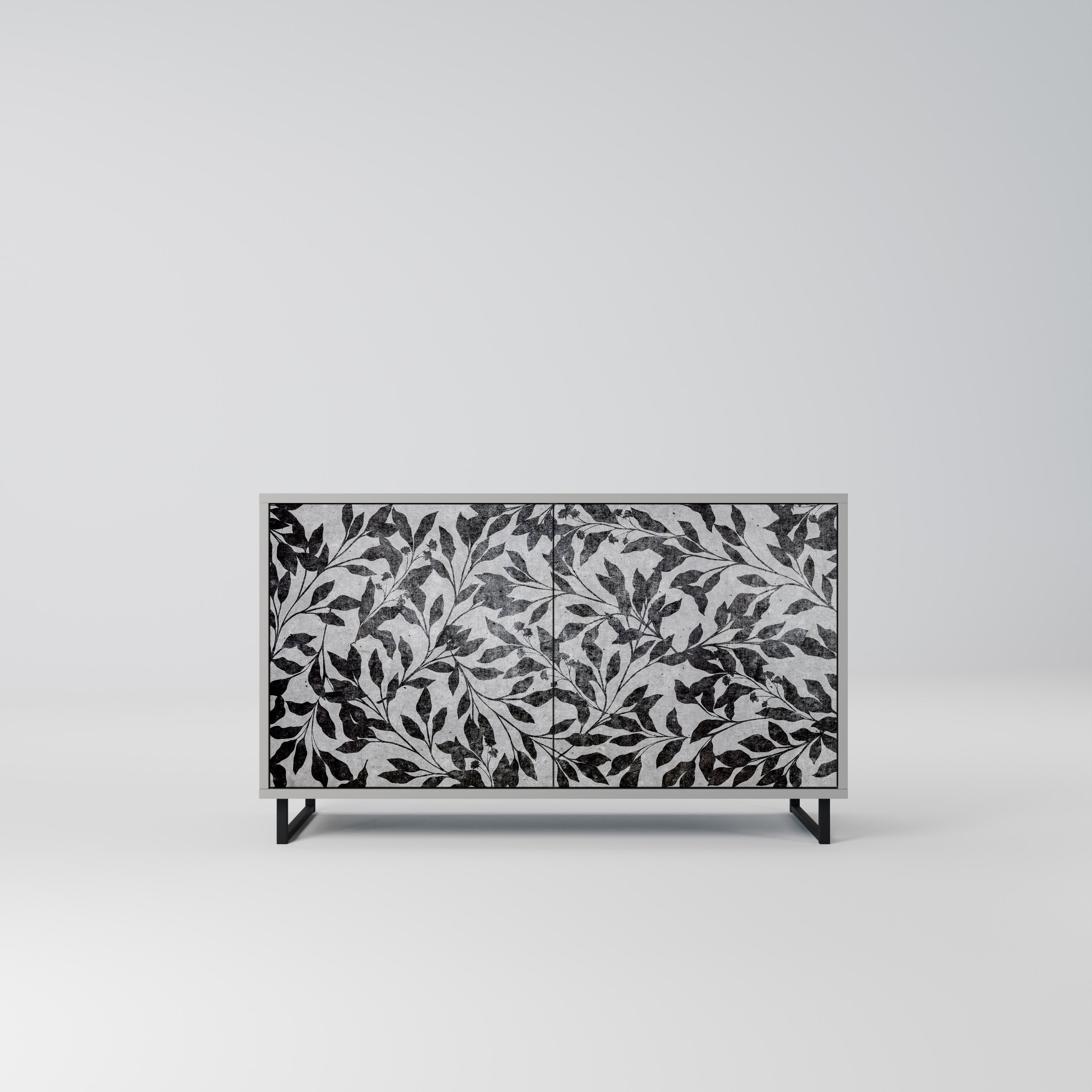 CHARCOAL SPROUT Sideboard mit 2 Türen in Grau