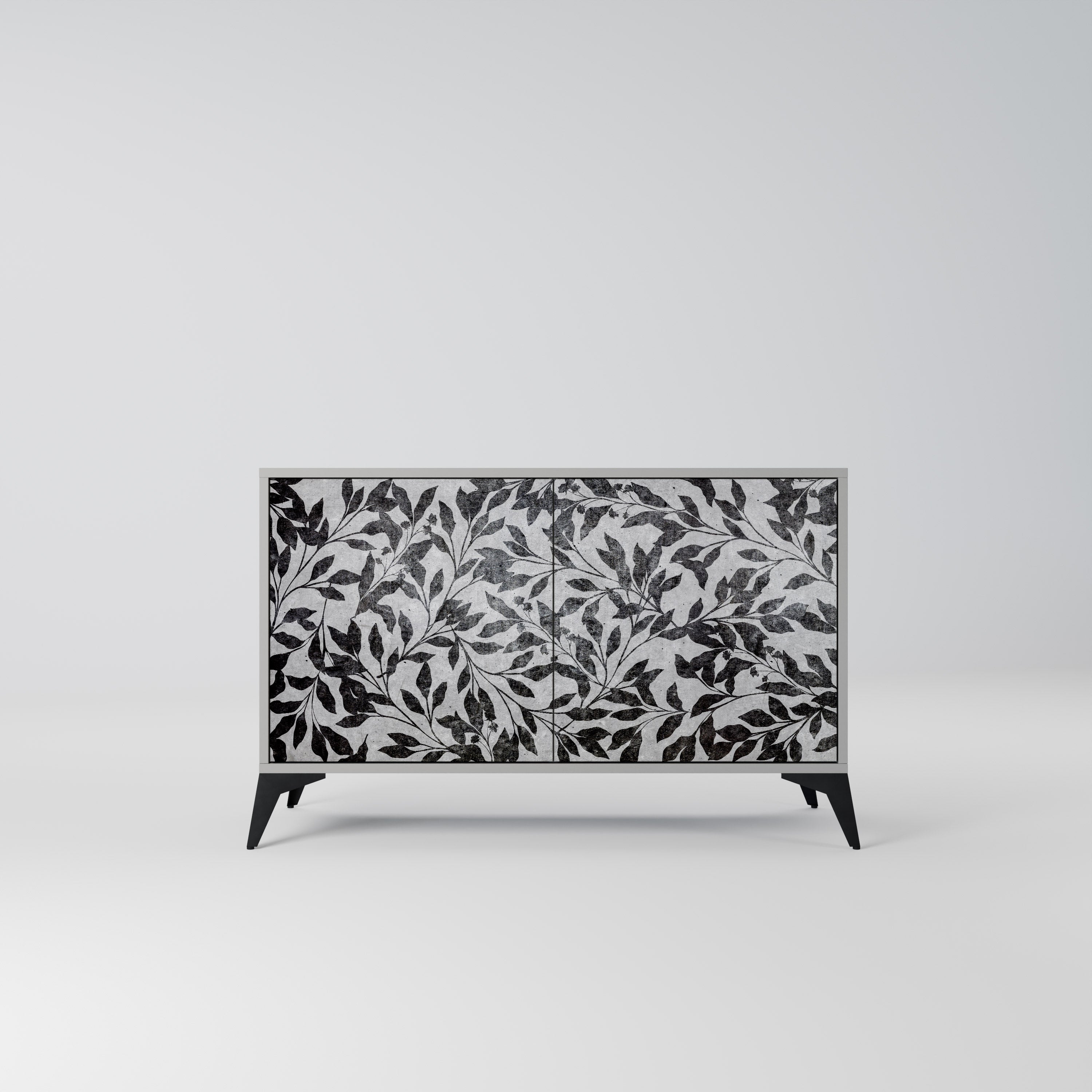 CHARCOAL SPROUT Sideboard mit 2 Türen in Grau