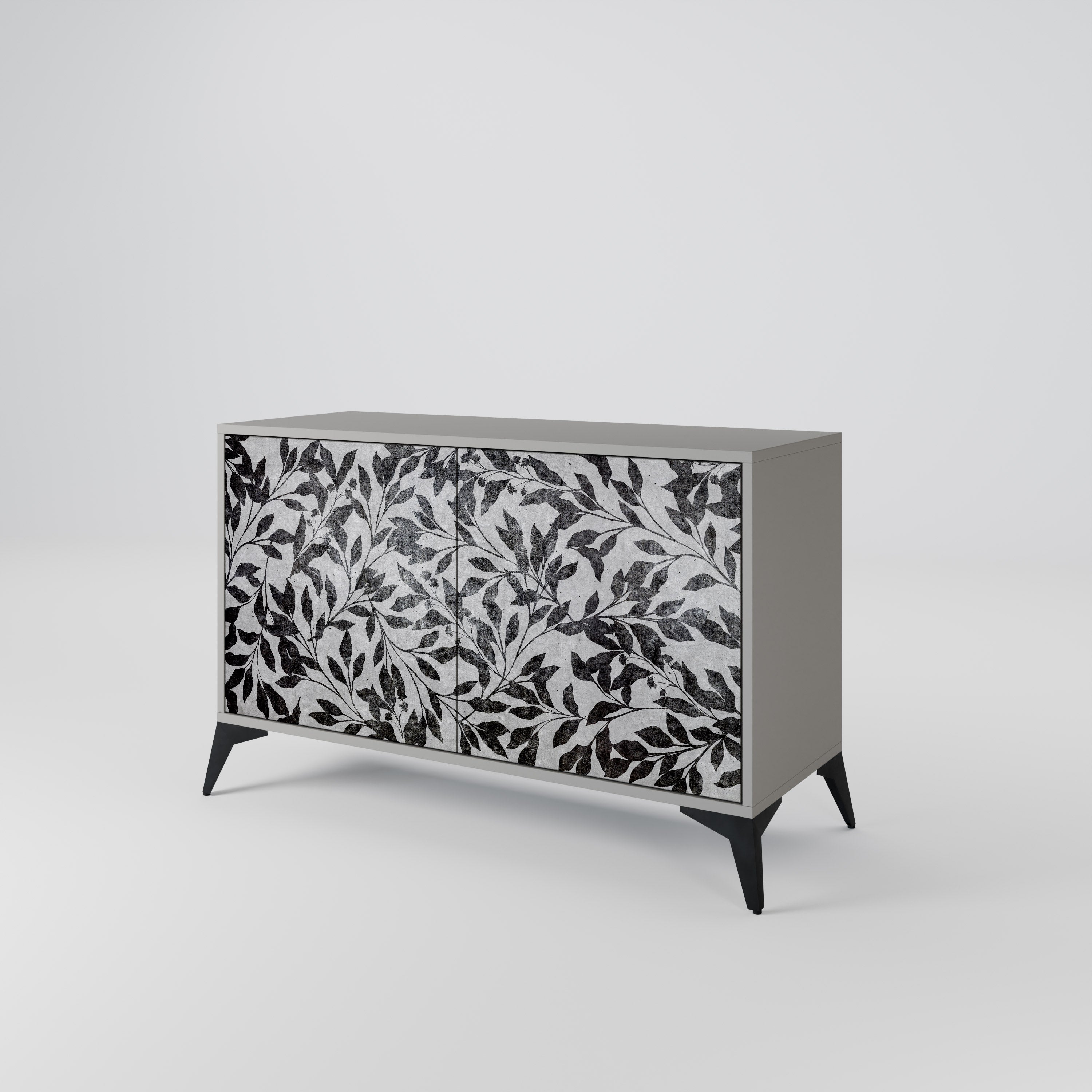 CHARCOAL SPROUT Sideboard mit 2 Türen in Grau