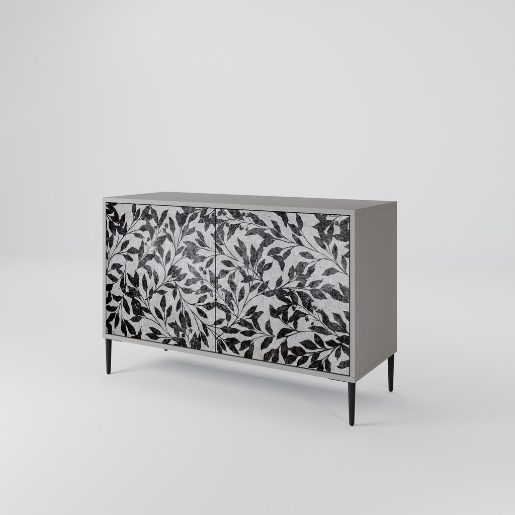 CHARCOAL SPROUT Sideboard mit 2 Türen in Grau