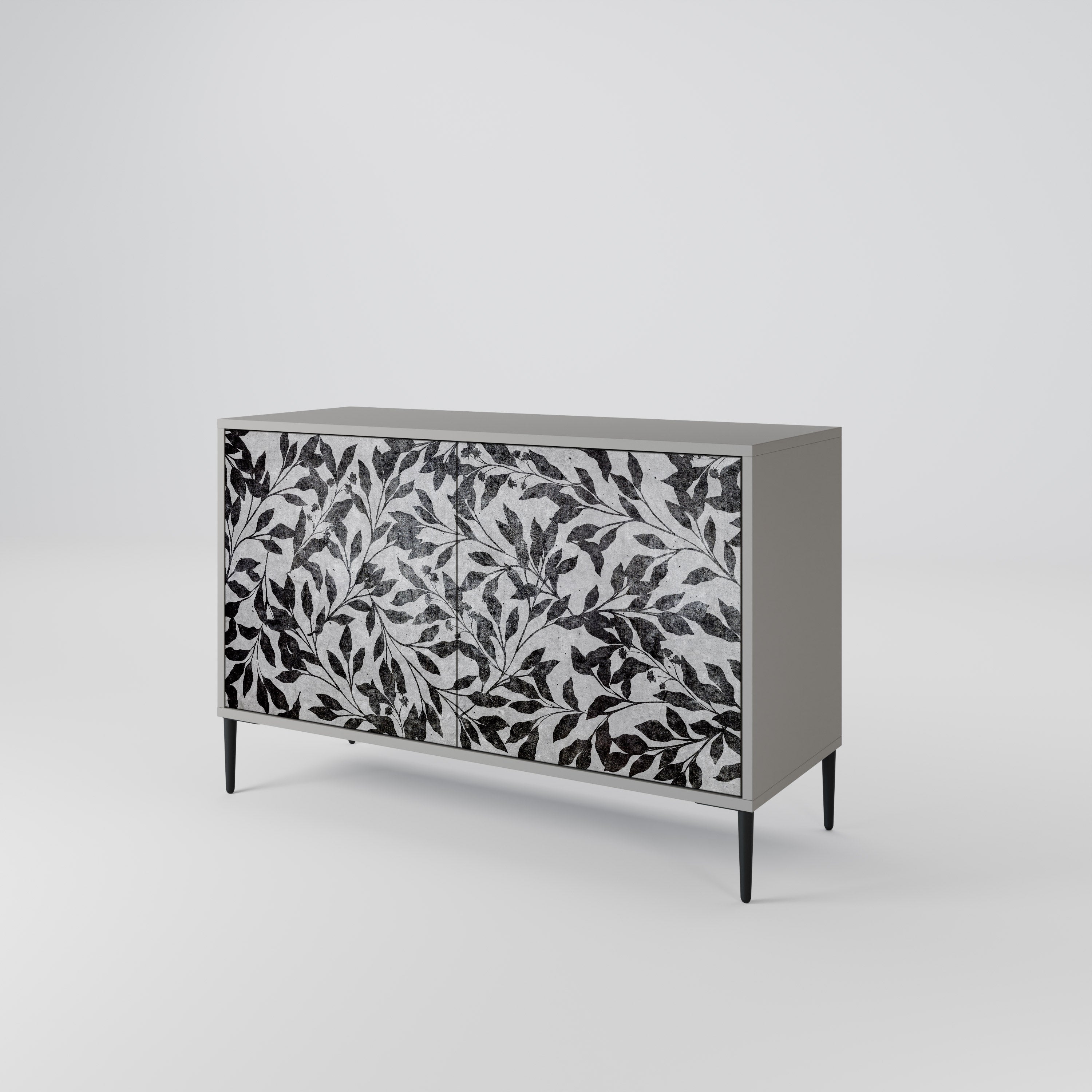 CHARCOAL SPROUT Sideboard mit 2 Türen in Grau
