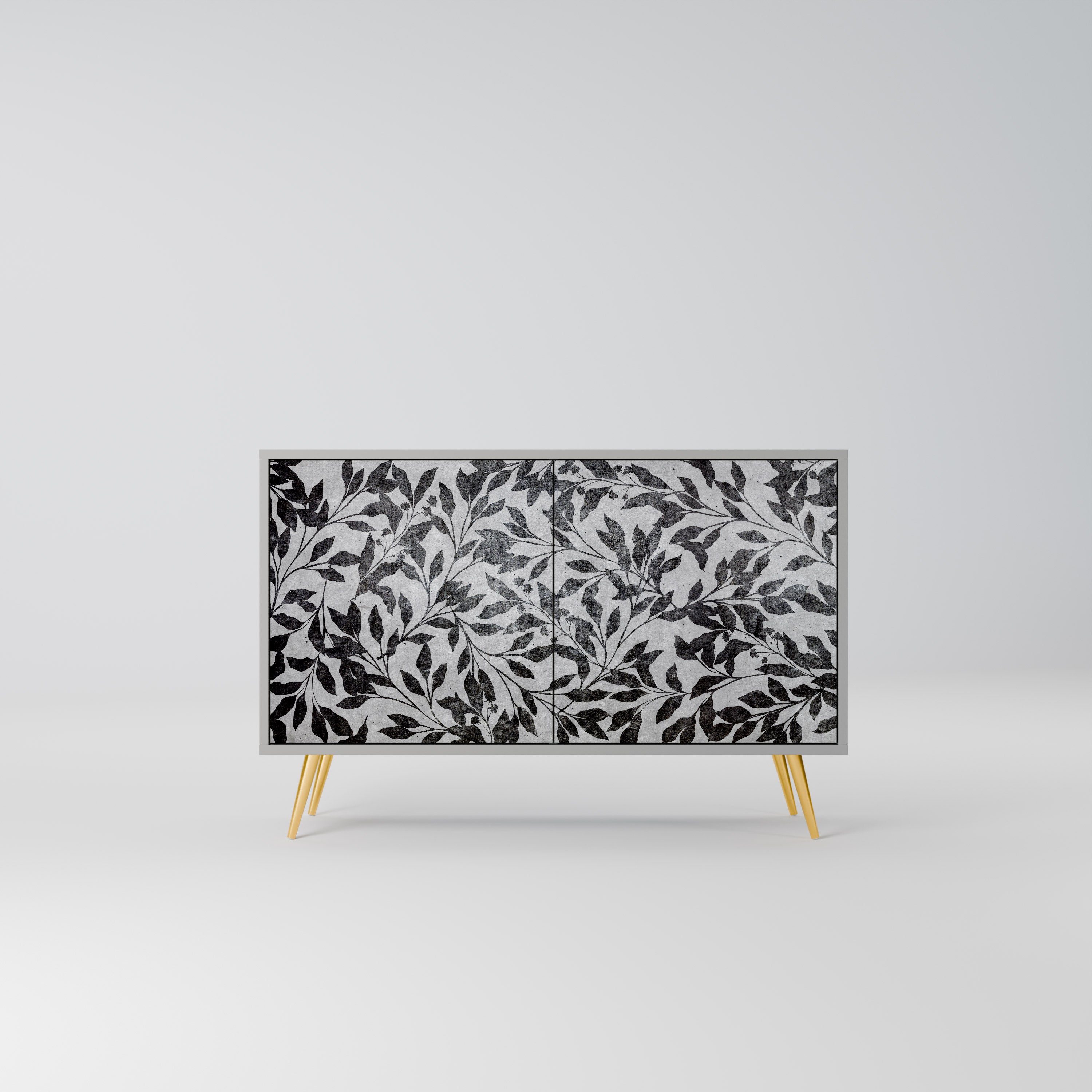 CHARCOAL SPROUT Sideboard mit 2 Türen in Grau