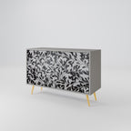 CHARCOAL SPROUT Sideboard mit 2 Türen in Grau