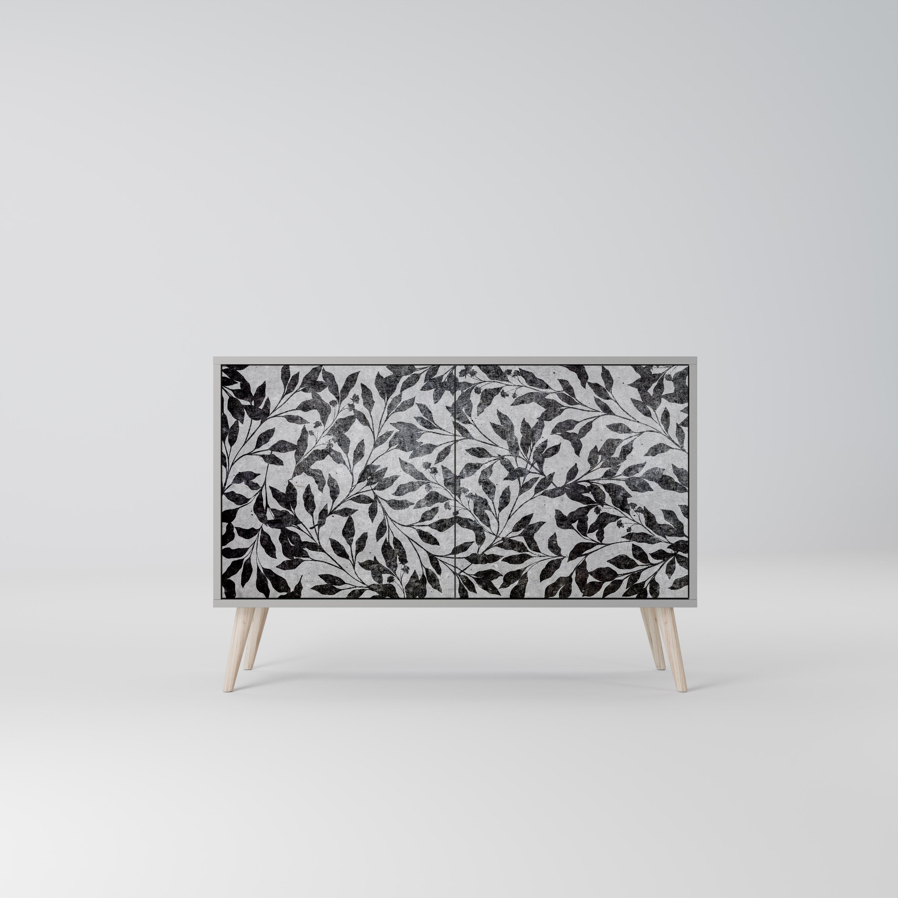 CHARCOAL SPROUT Sideboard mit 2 Türen in Grau