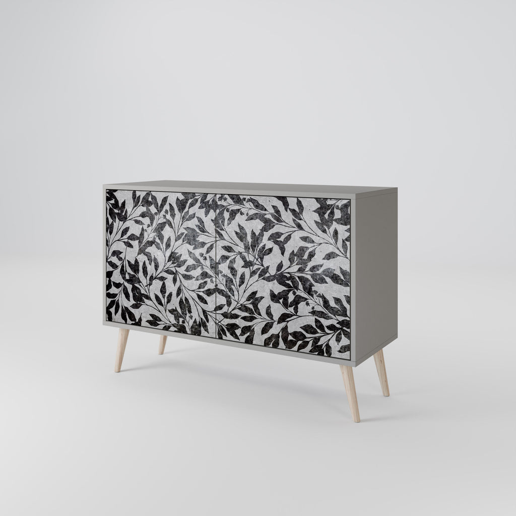 CHARCOAL SPROUT Sideboard mit 2 Türen in Grau